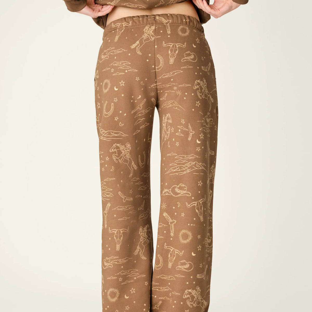 PJ Salvage Western Ways Jogger Pant back view — Cloud Nine Pajamas Edmonton