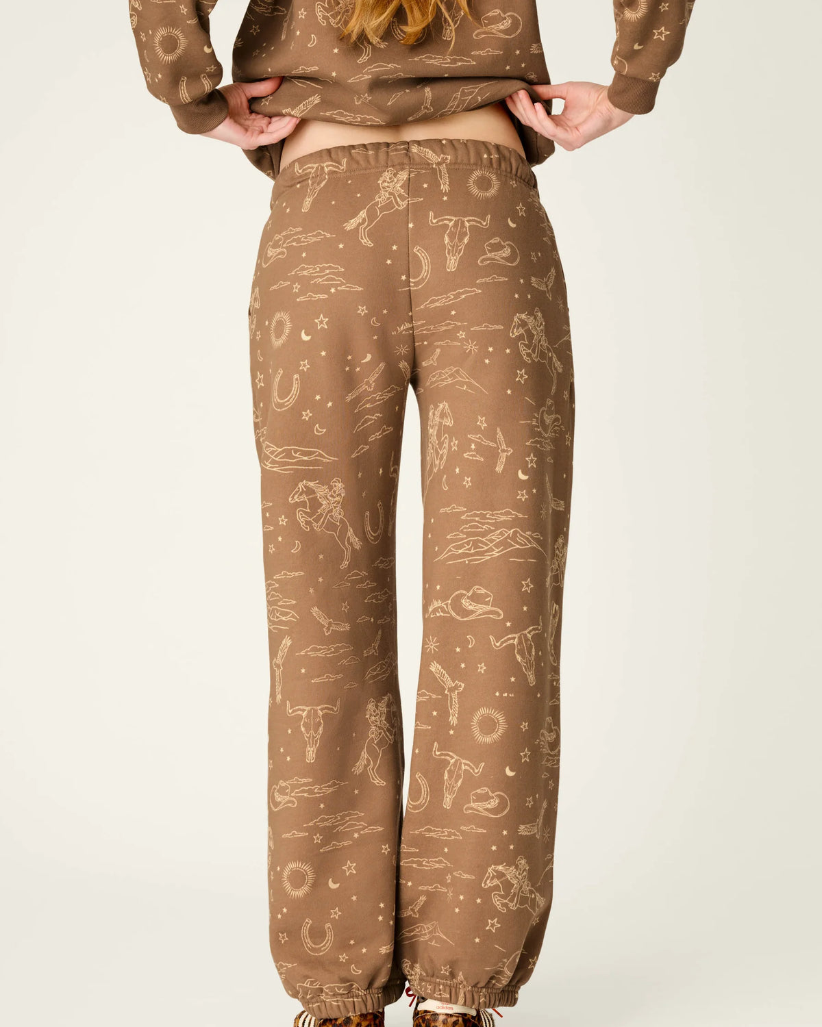 PJ Salvage Western Ways Jogger Pant back view — Cloud Nine Pajamas Edmonton
