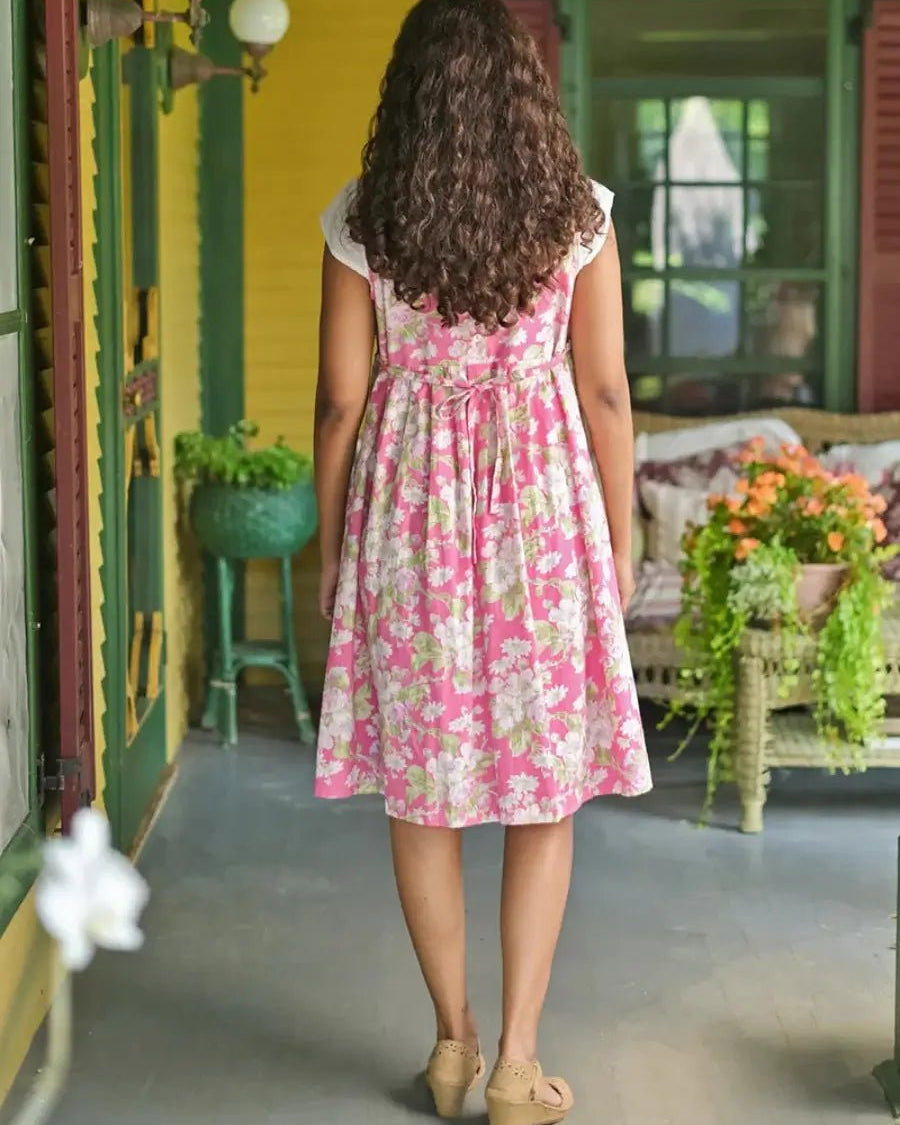 April Cornell Apple Blossom Sundress – Pink Cotton - April Cornell - Cloud Nine Pajamas