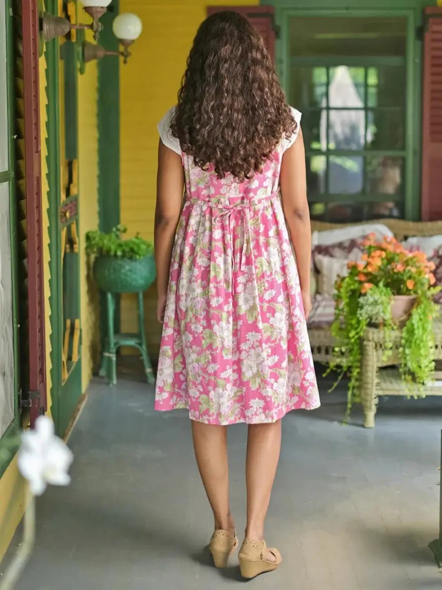 April Cornell Apple Blossom Sundress – Pink Cotton - April Cornell - Cloud Nine Pajamas