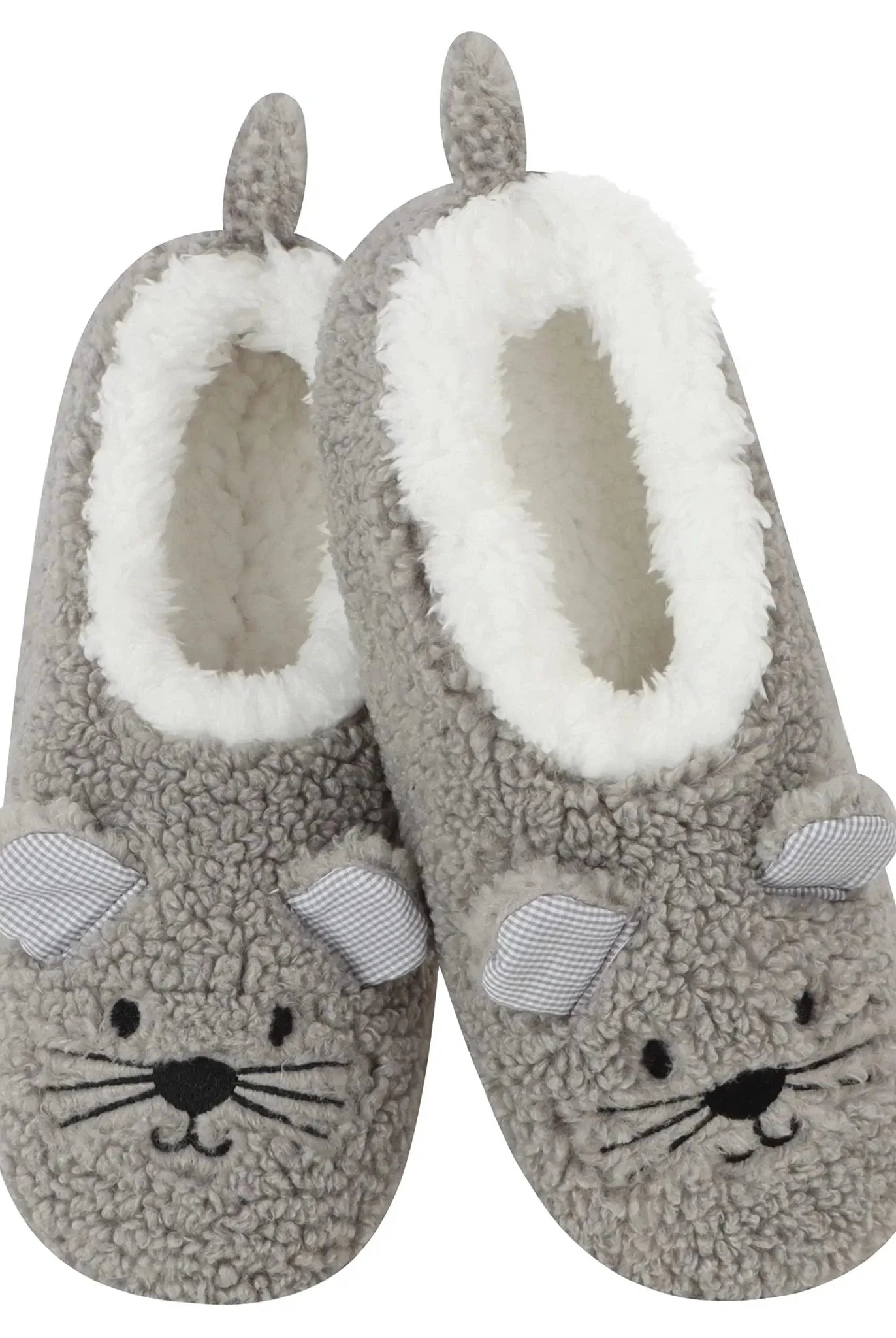 Barnyard Babes Sherpa Animal Slippers Snoozies Mouse