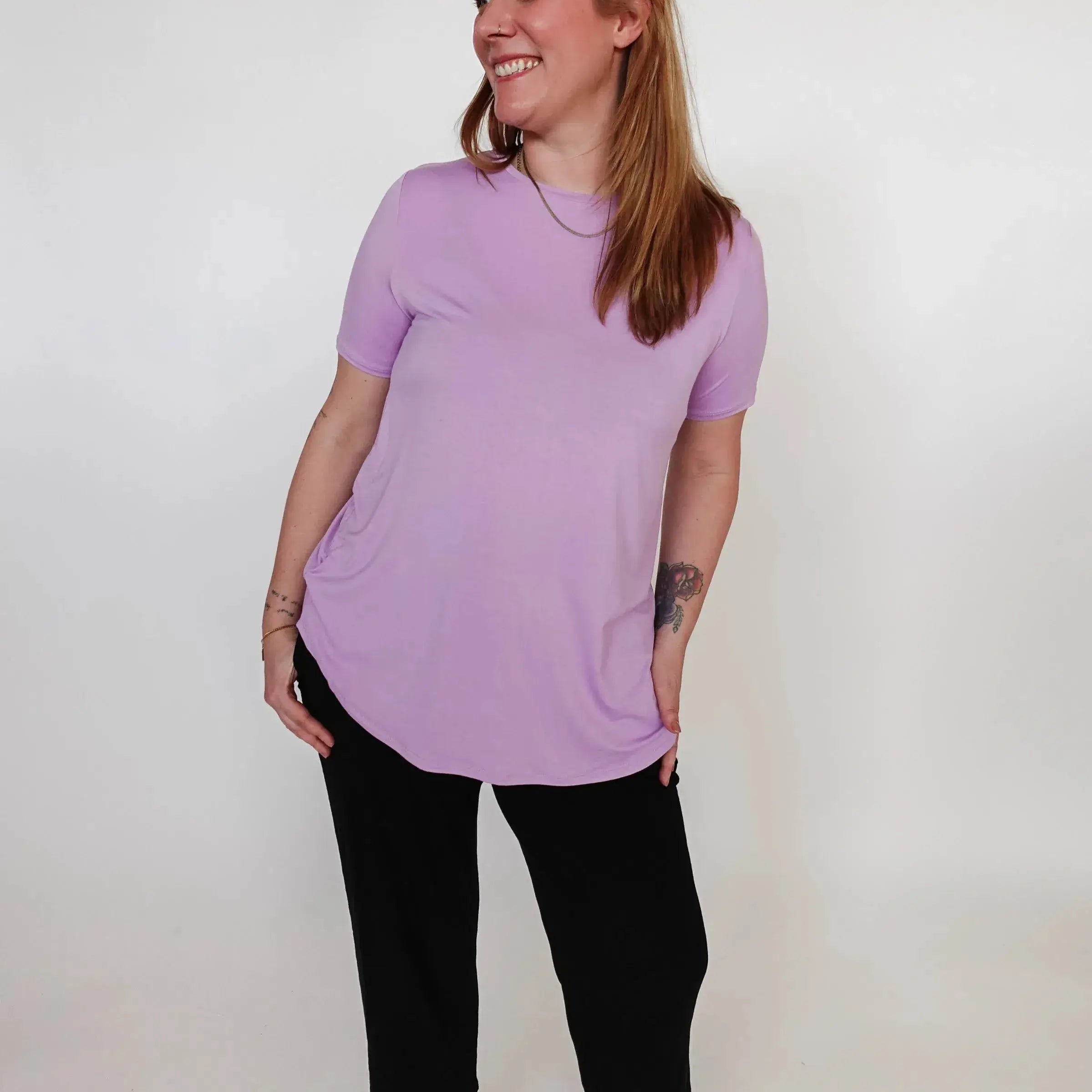 lilac bamboo tee shirt georgia rylan