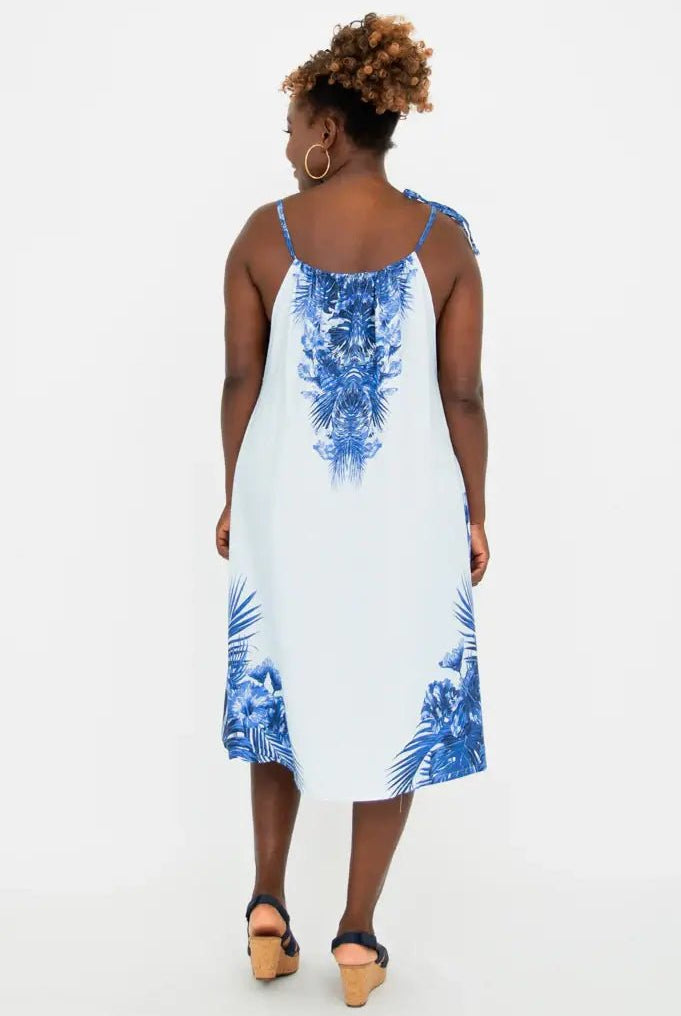 Beach Dress – Adjustable Lightweight Viscose Summer Cover - Up - Blue Sky Clothing Co - Cloud Nine Pajamas