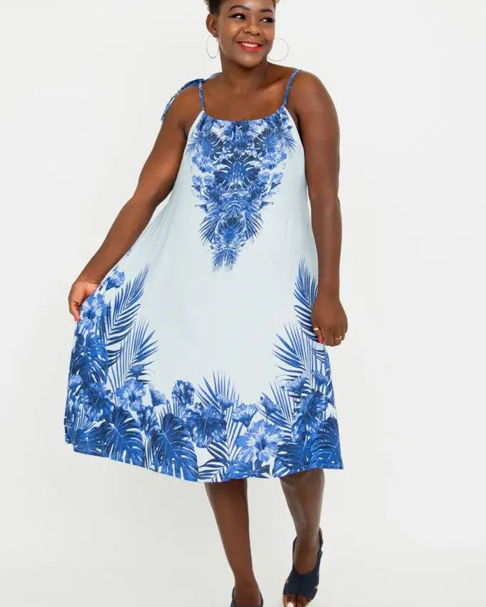 Beach Dress – Adjustable Lightweight Viscose Summer Cover - Up - Blue Sky Clothing Co - Cloud Nine Pajamas