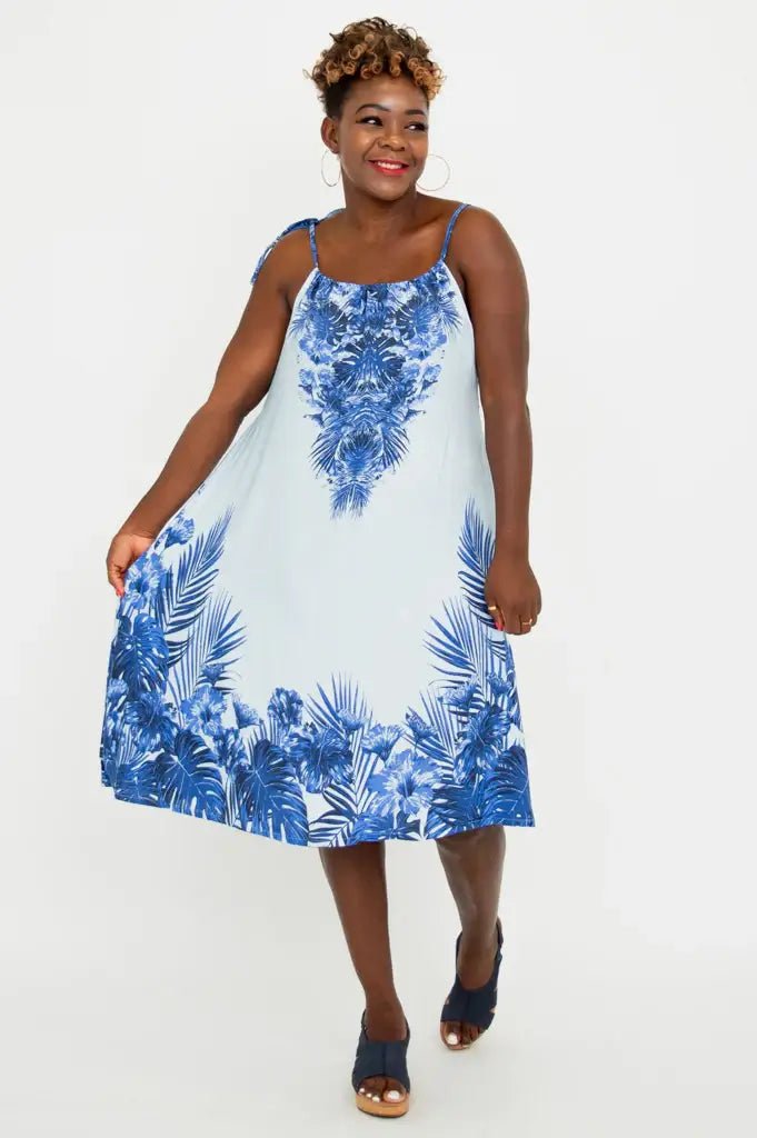 Beach Dress – Adjustable Lightweight Viscose Summer Cover - Up - Blue Sky Clothing Co - Cloud Nine Pajamas