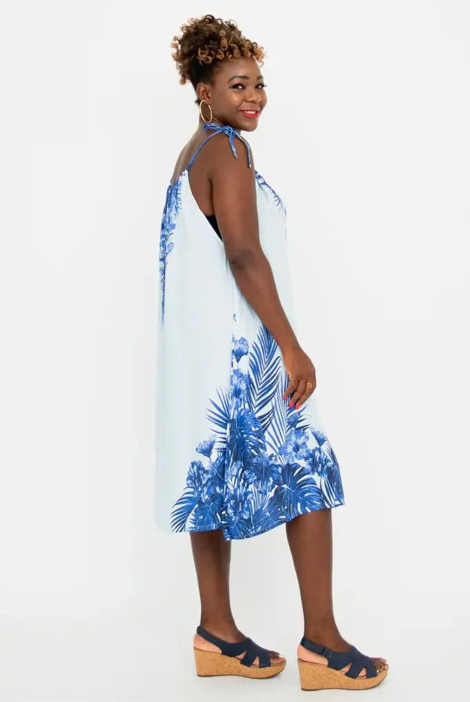 Beach Dress – Adjustable Lightweight Viscose Summer Cover - Up - Blue Sky Clothing Co - Cloud Nine Pajamas