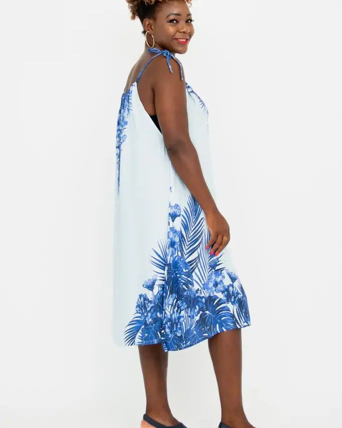 Beach Dress – Adjustable Lightweight Viscose Summer Cover - Up - Blue Sky Clothing Co - Cloud Nine Pajamas