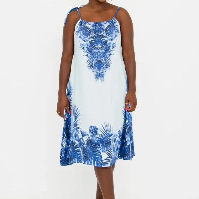 Beach Dress – Adjustable Lightweight Viscose Summer Cover - Up - Blue Sky Clothing Co - Cloud Nine Pajamas