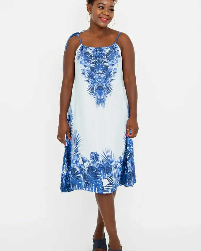 Beach Dress – Adjustable Lightweight Viscose Summer Cover - Up - Blue Sky Clothing Co - Cloud Nine Pajamas