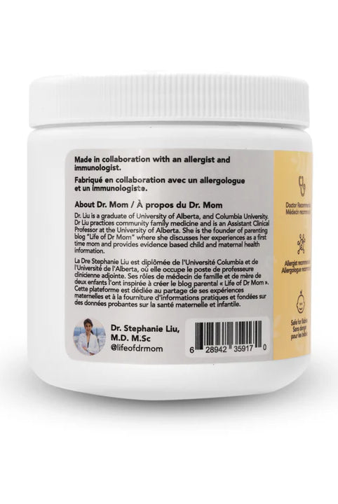 Jar of soothing beta glucan cream with a label on a white background