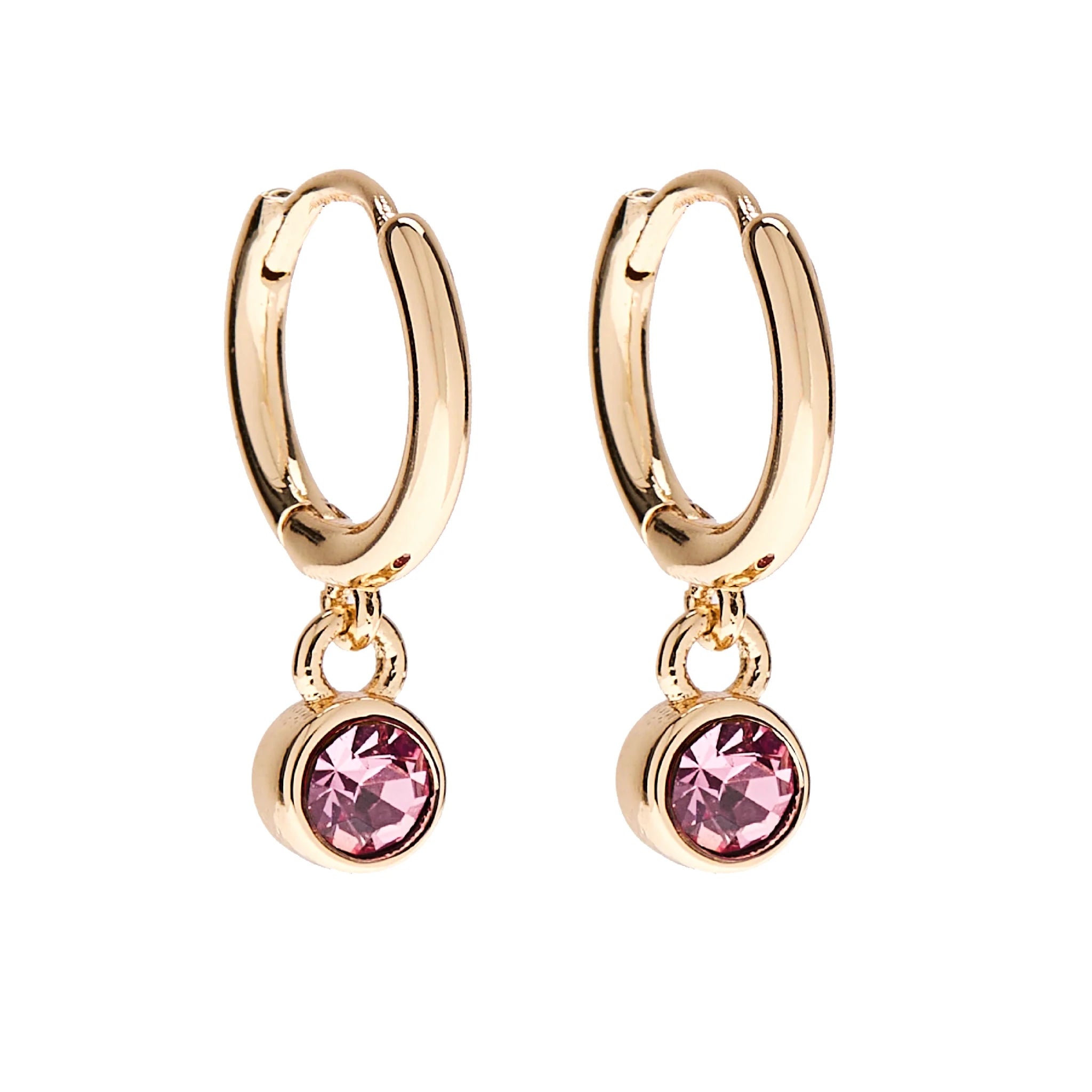 Foxy Originals Birthstone Earrings Gold huggie hoop and stud set — Cloud Nine Pajamas
