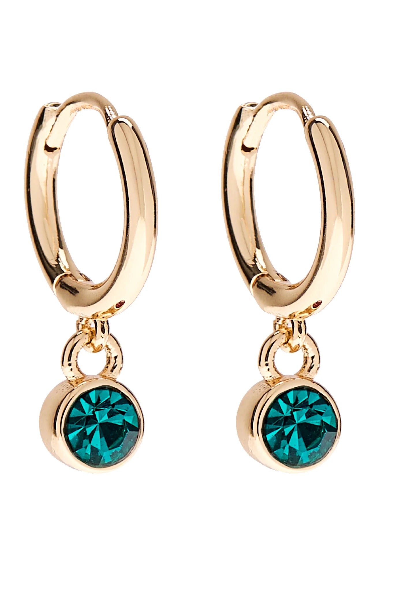Foxy Originals Birthstone Earrings Gold huggie hoop and stud set — Cloud Nine Pajamas