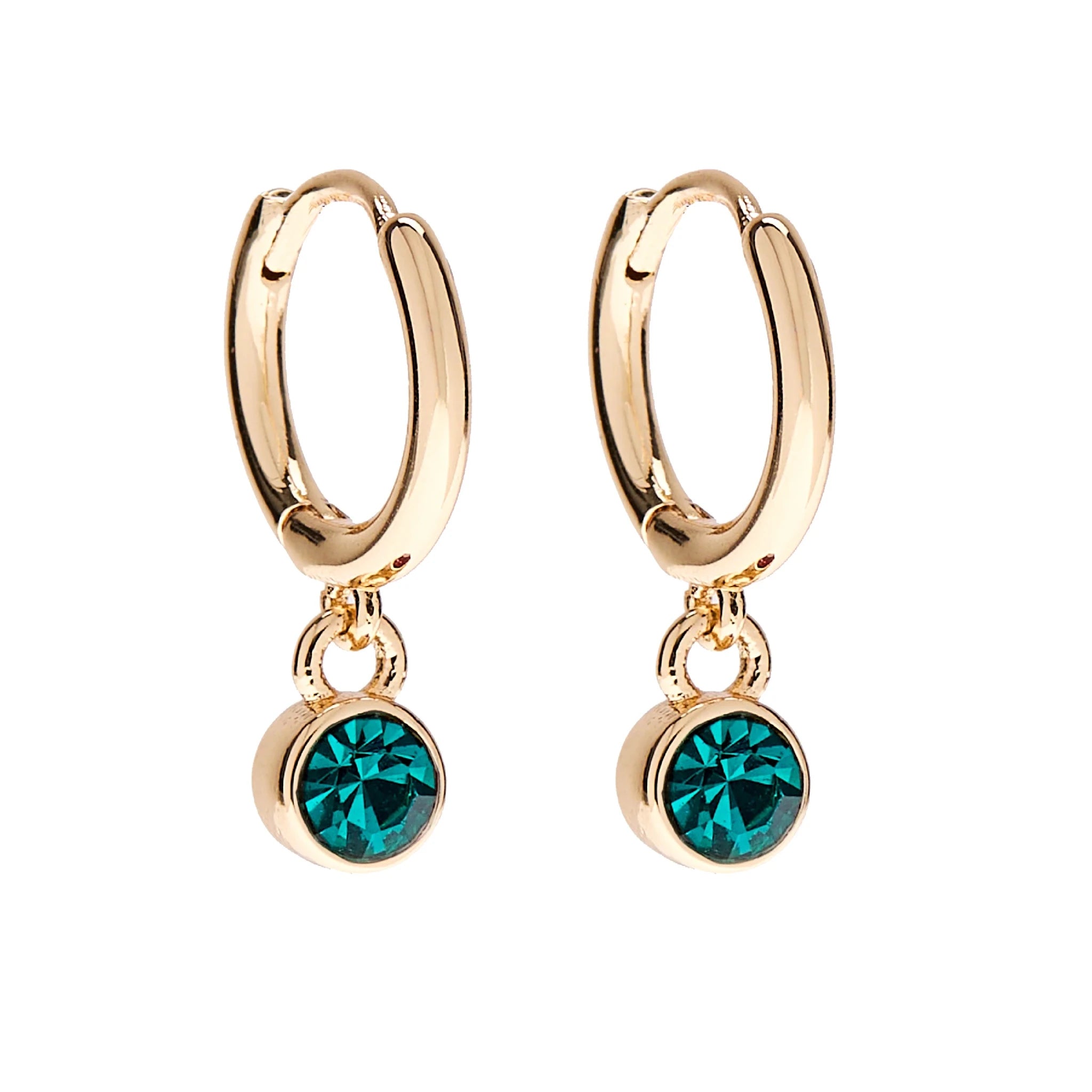 Foxy Originals Birthstone Earrings Gold huggie hoop and stud set — Cloud Nine Pajamas