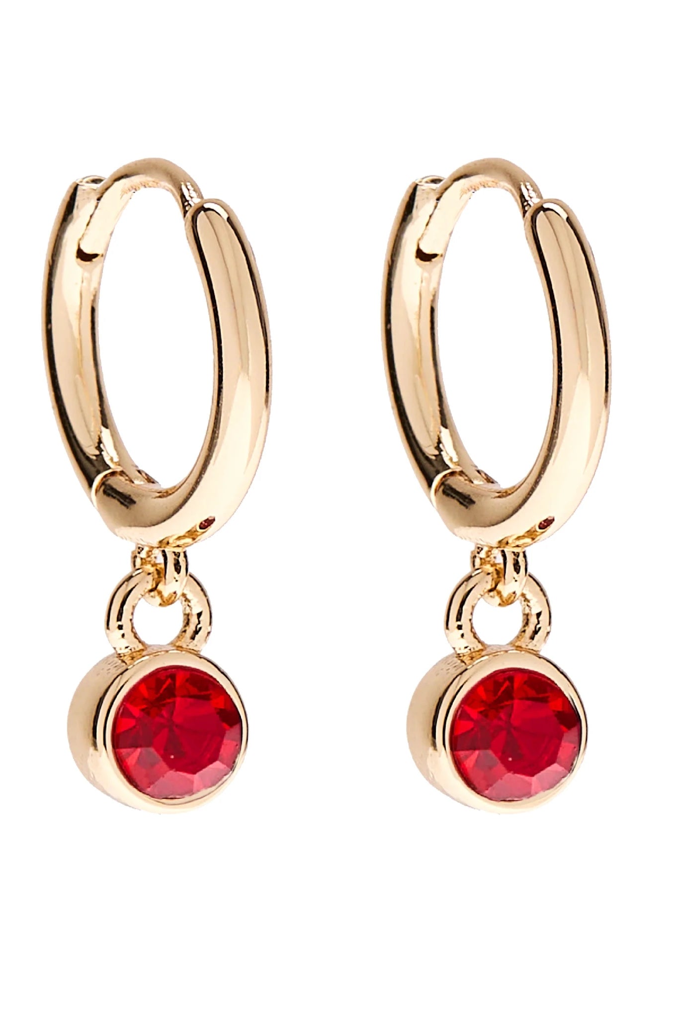 Foxy Originals Birthstone Earrings Gold huggie hoop and stud set — Cloud Nine Pajamas