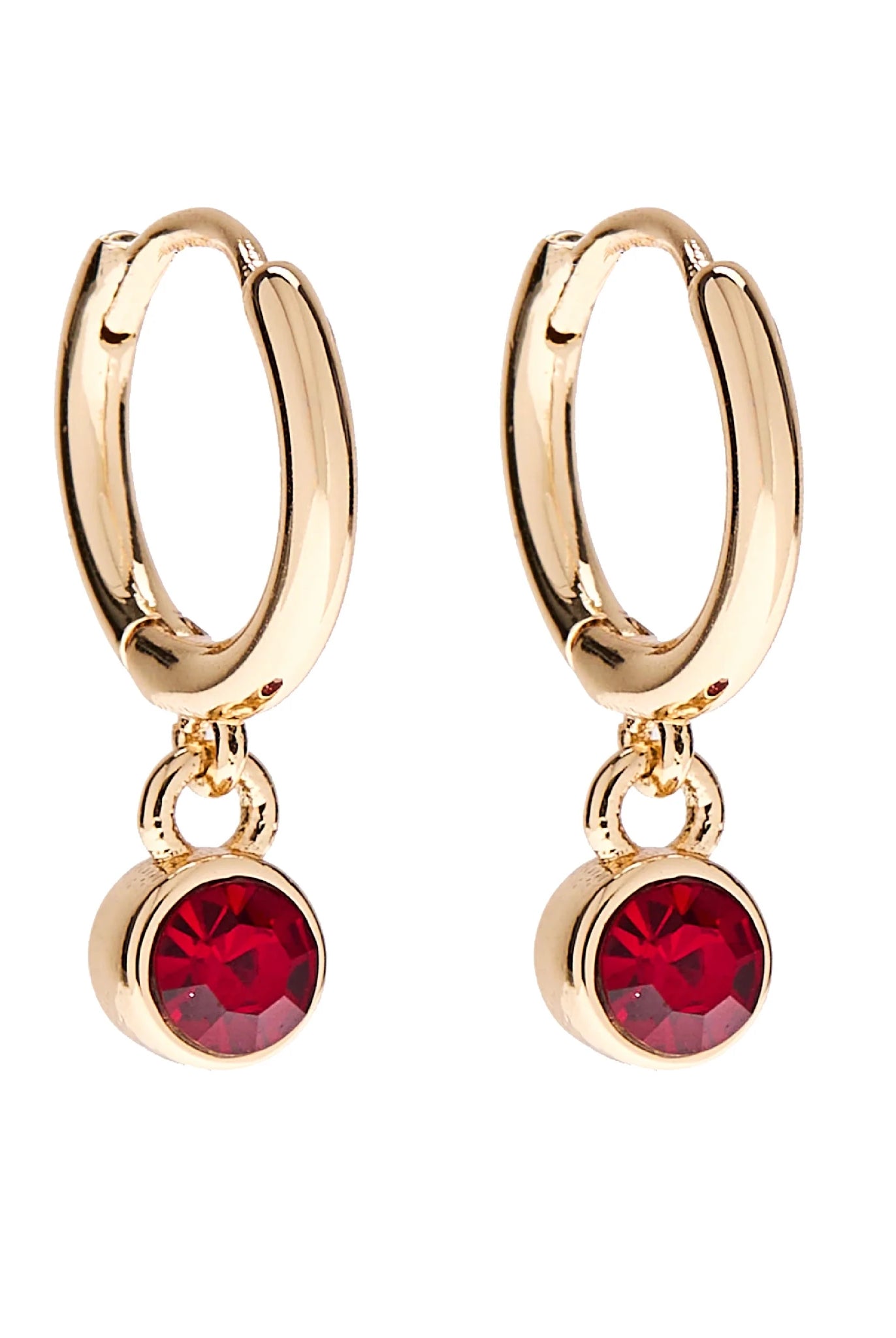 Foxy Originals Birthstone Earrings Gold huggie hoop and stud set — Cloud Nine Pajamas