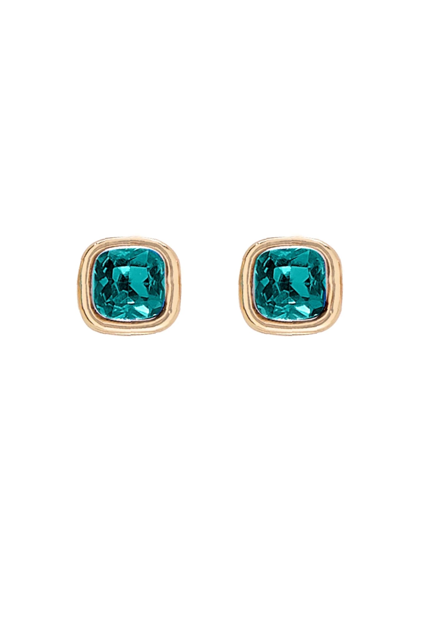 Foxy Originals Birthstone Earrings Gold huggie hoop and stud set — Cloud Nine Pajamas