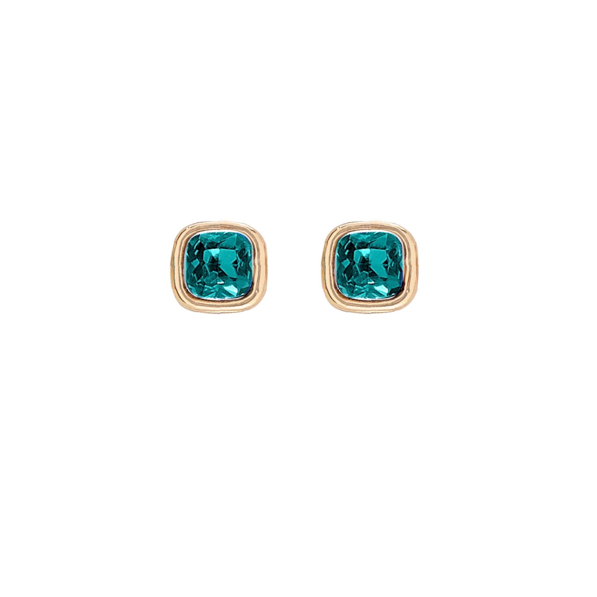 Foxy Originals Birthstone Earrings Gold huggie hoop and stud set — Cloud Nine Pajamas