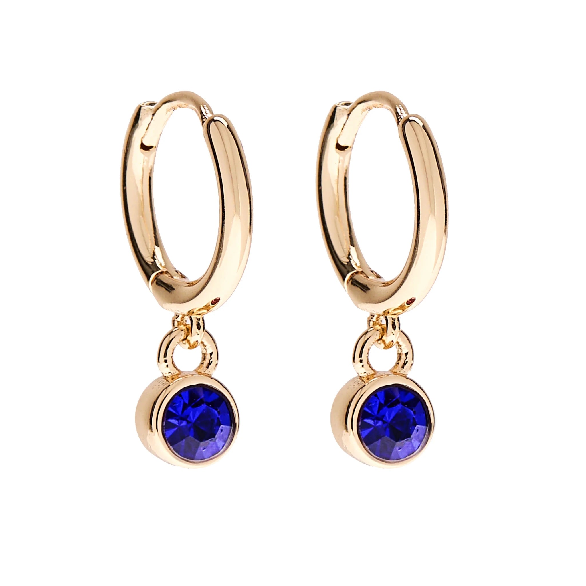 Foxy Originals Birthstone Earrings Gold huggie hoop and stud set — Cloud Nine Pajamas