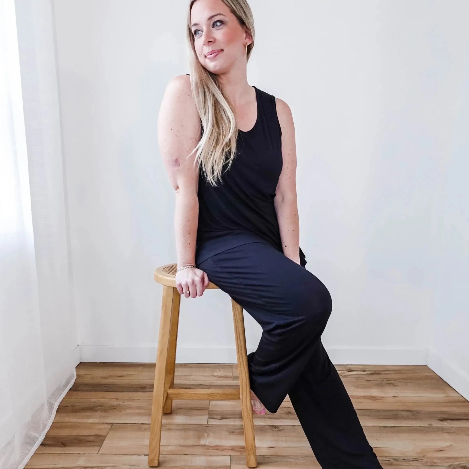 🖤 PJ Tank/Straight Leg Pant Bamboo | Black Beauty 🖤