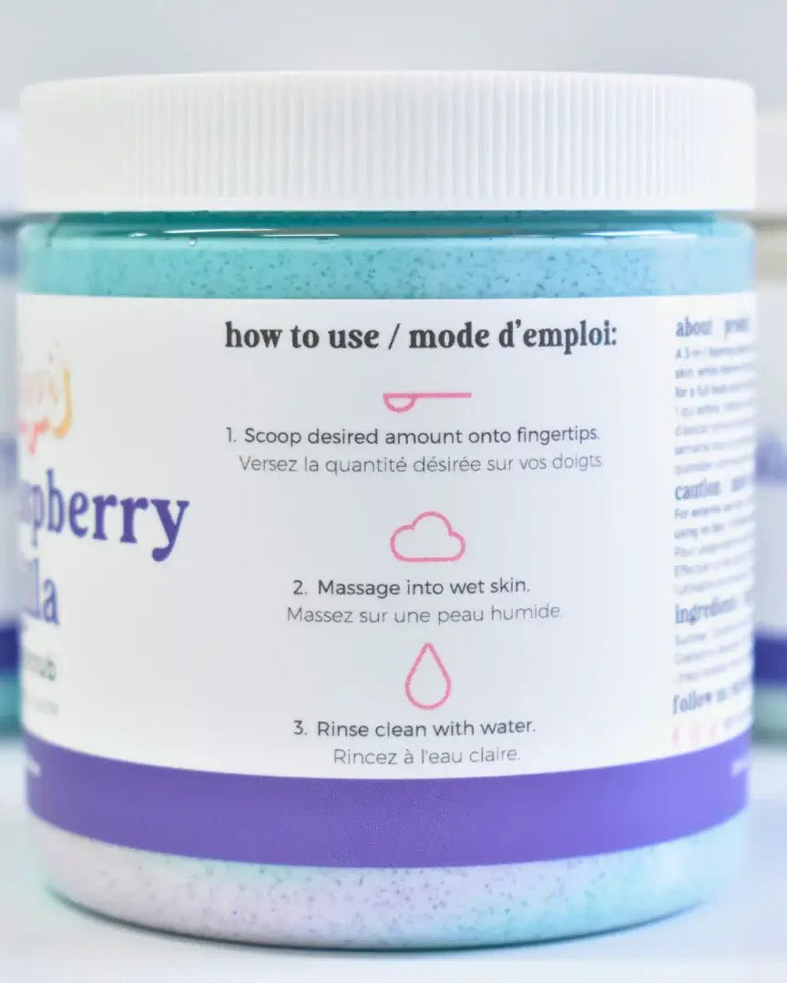 Black Raspberry Vanilla Sugar Scrub - Small Batch Soaps - Cloud Nine Pajamas