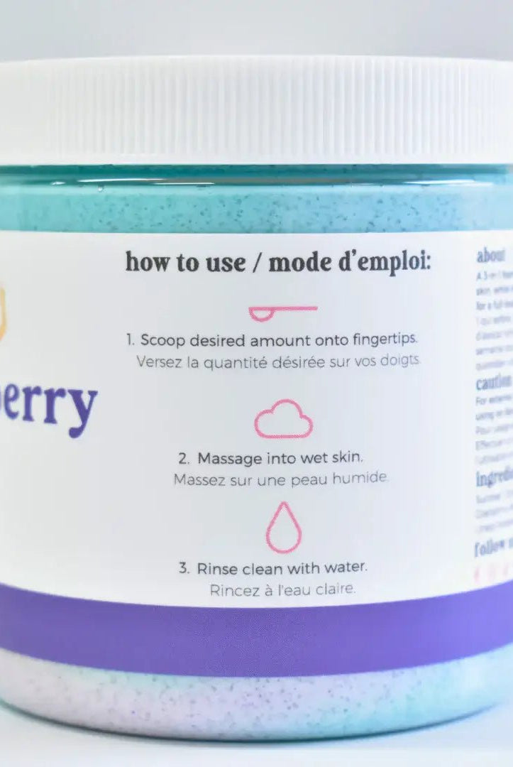 Black Raspberry Vanilla Sugar Scrub - Small Batch Soaps - Cloud Nine Pajamas