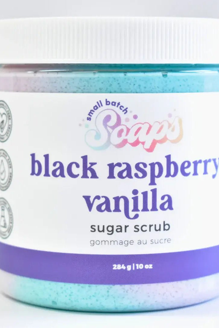 Black Raspberry Vanilla Sugar Scrub - Small Batch Soaps - Cloud Nine Pajamas