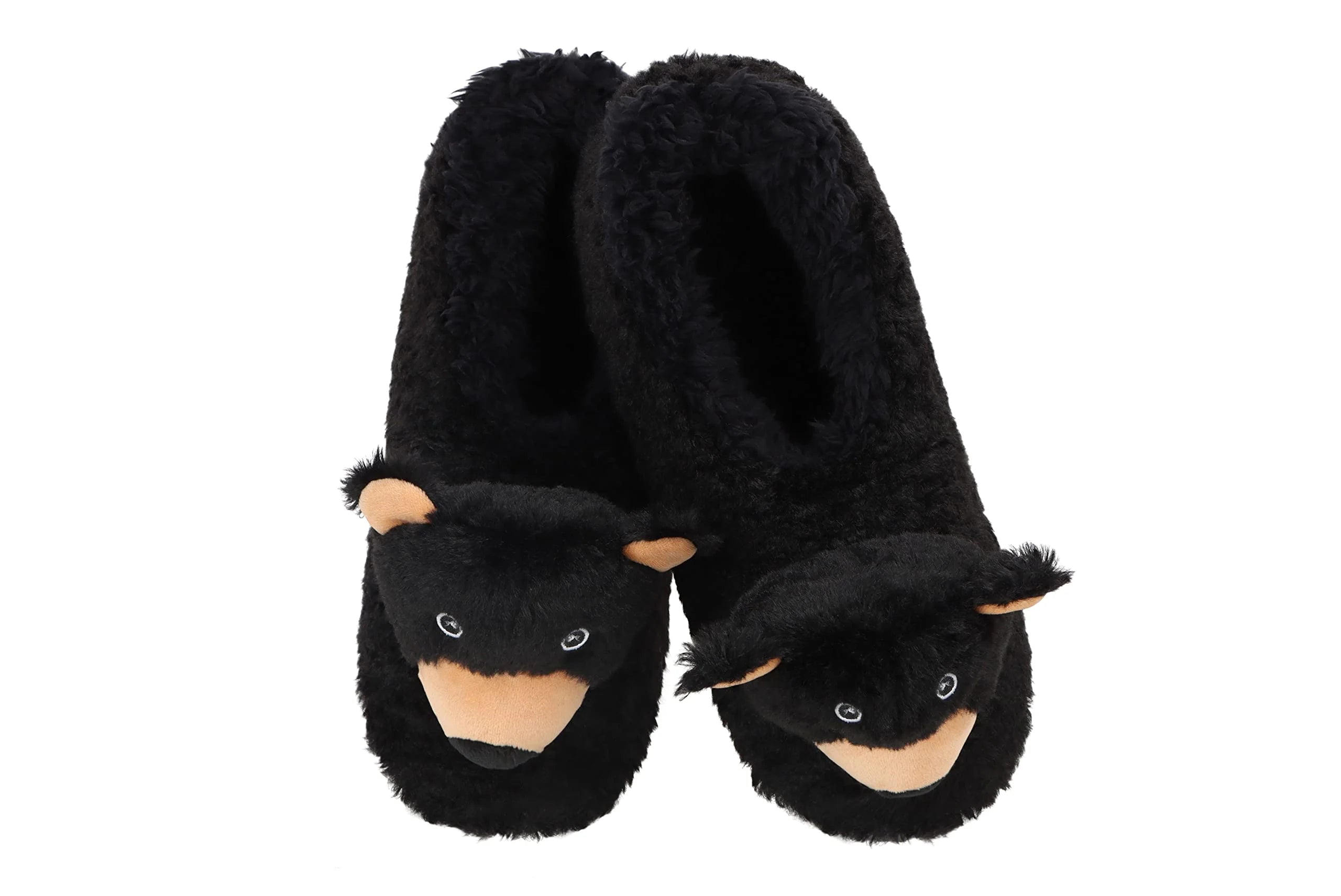 black bear mountain animal snoozie slippers SNOOZIES Mountain Animal Slippers - Moose or Black Bear