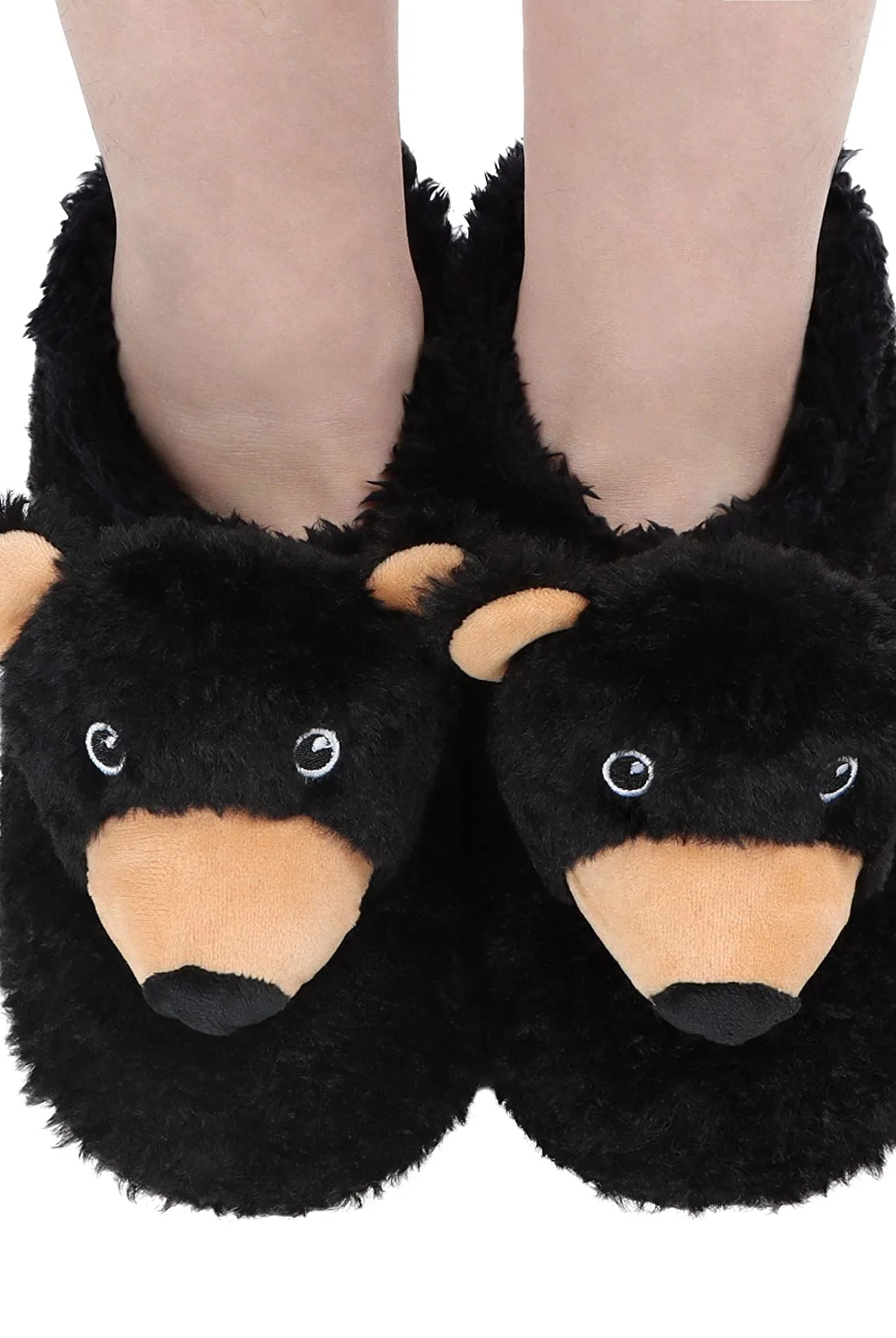 black bear mountain animal snoozie slippers SNOOZIES Mountain Animal Slippers - Moose or Black Bear