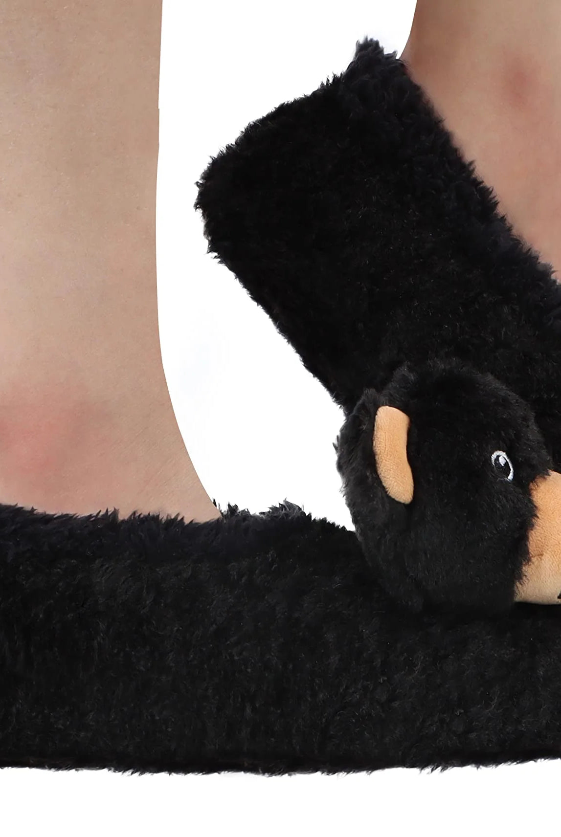 black bear mountain animal snoozie slippers