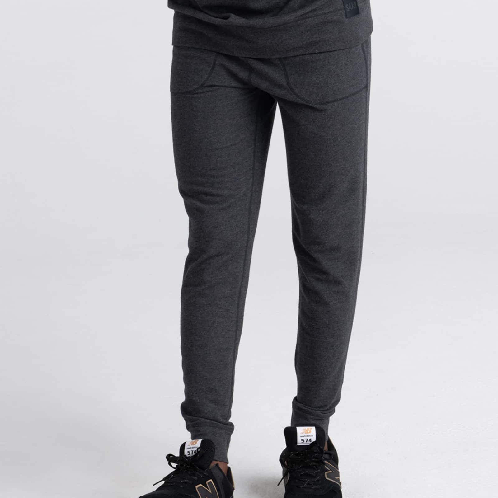 men's 3six five jogger sweatpant in black by Saxx