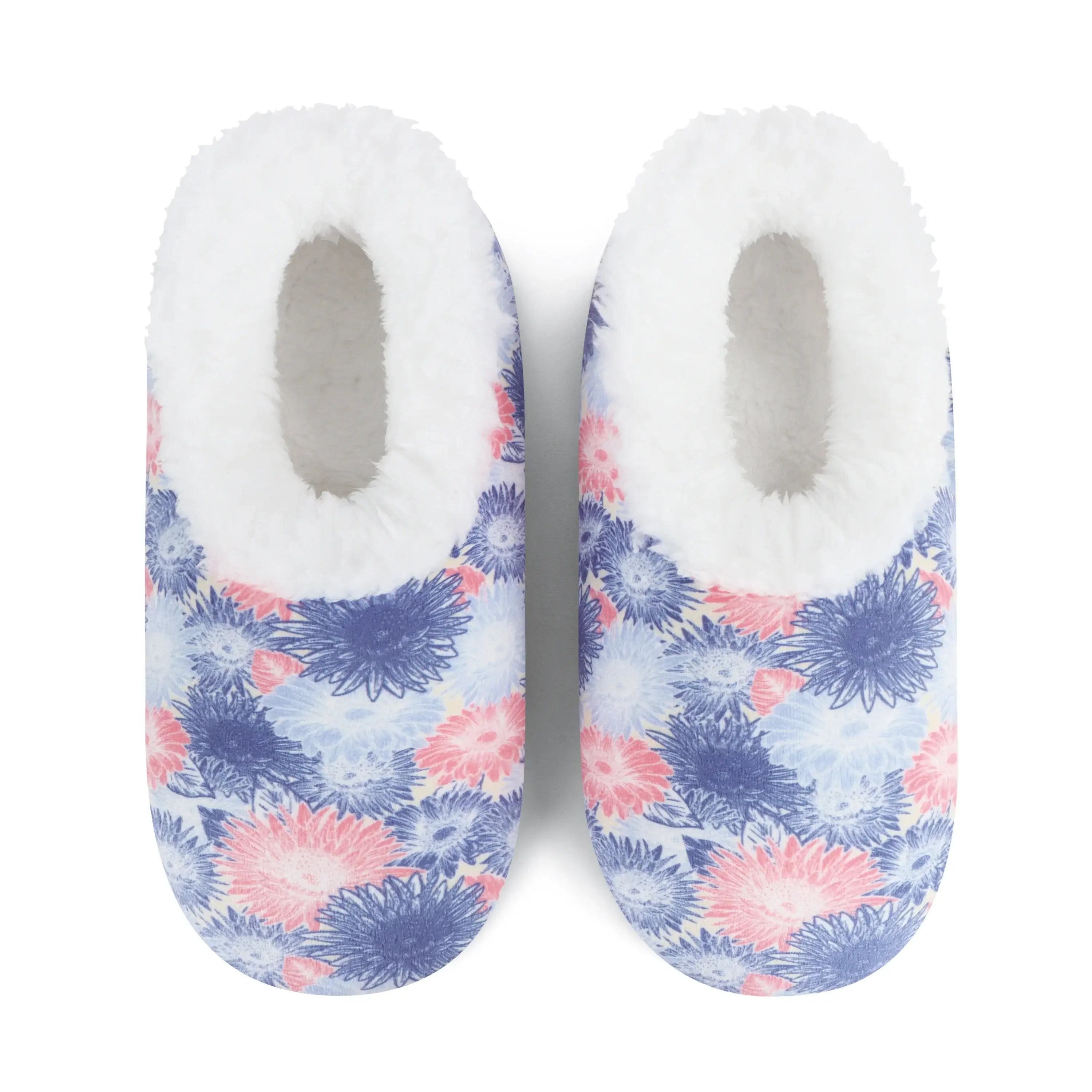 Snoozies Plush COZY Slipper Socks watercolour floral