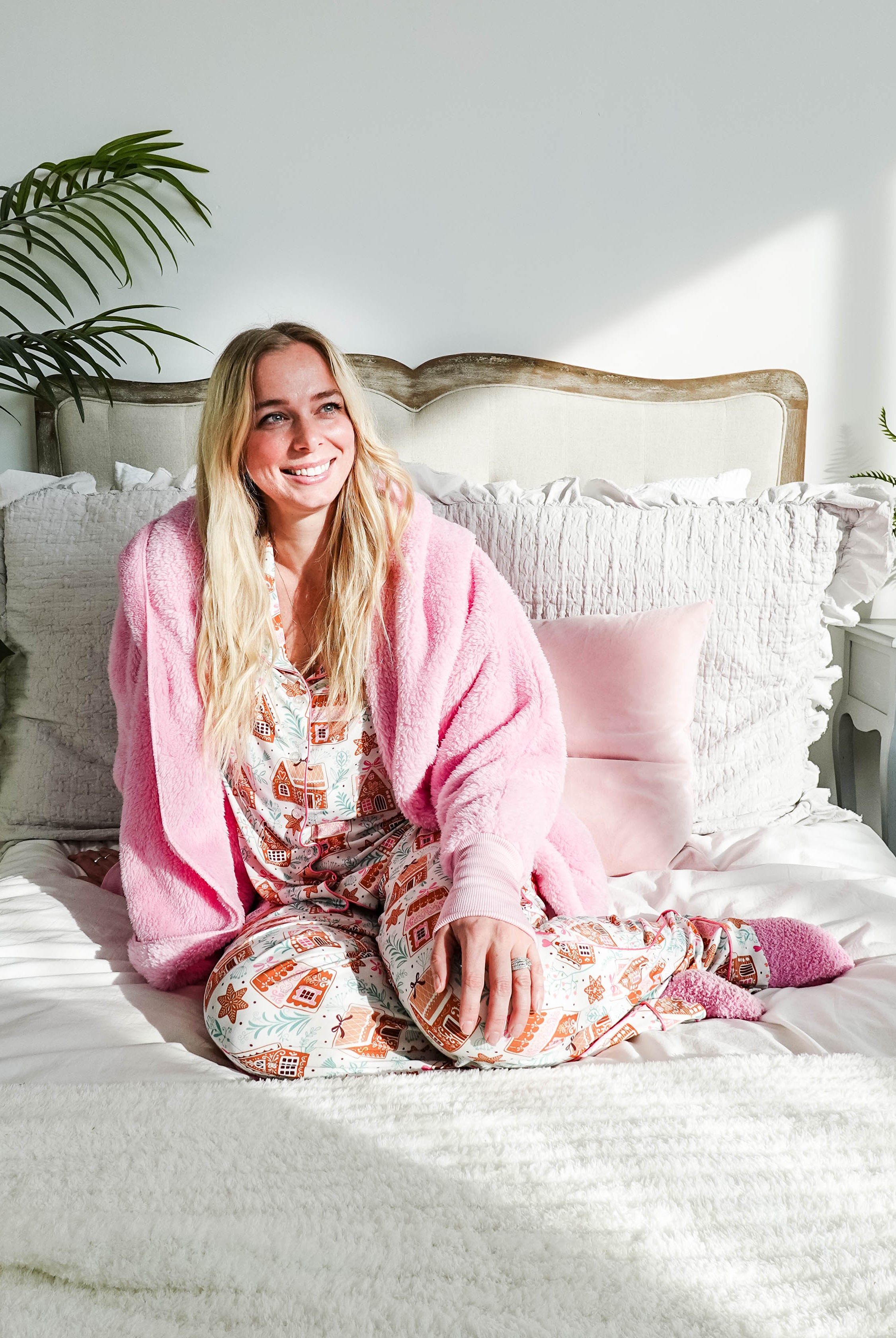 blush cloud cozy cardi jan marie women's fluffy sweater coat with hood