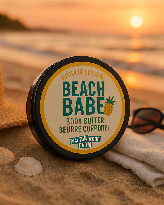 Walton Wood Farm Beach Babe Body Butter 8oz pineapple scent — Cloud Nine Pajamas Edmonton