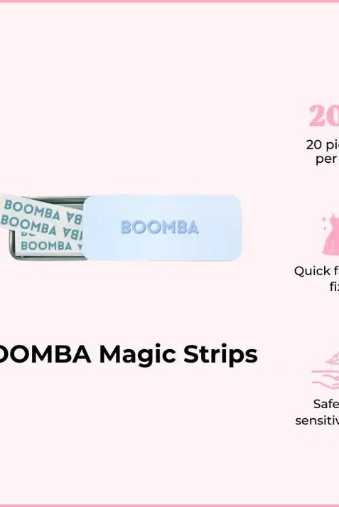 BOOMBA Magic Tape Strips (Reusable, 20+ Uses) - Boomba - Cloud Nine Pajamas