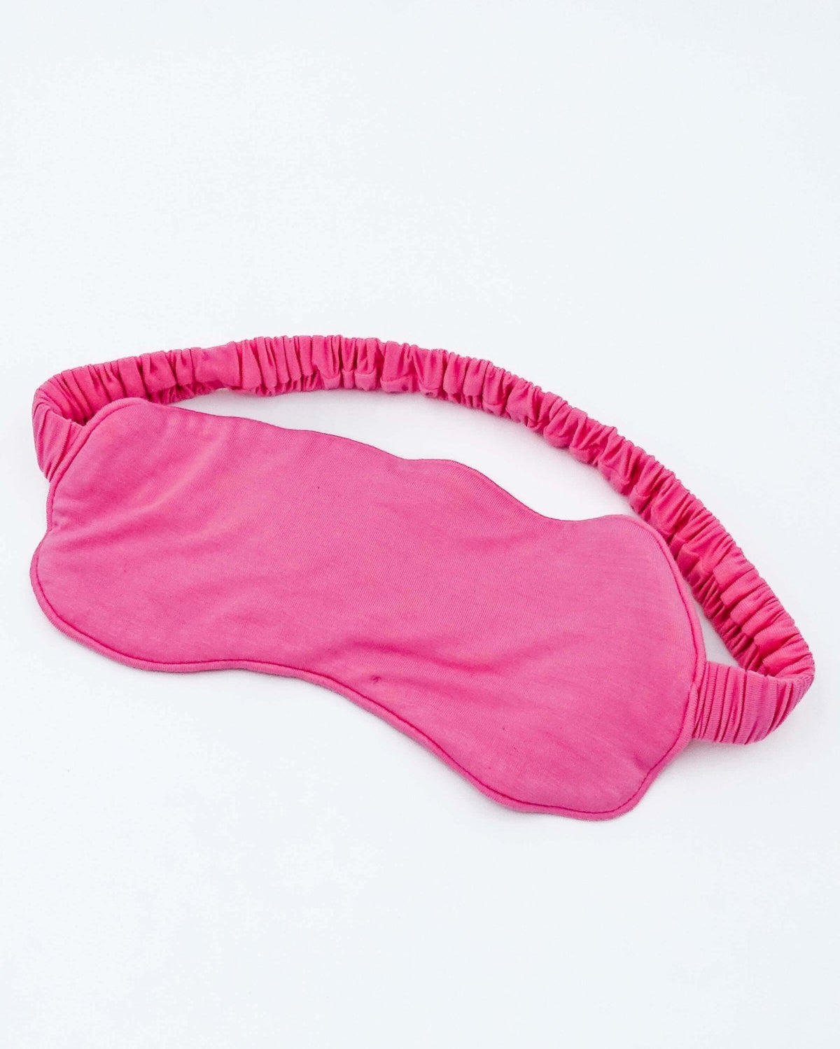 Bubblegum Pink Bamboo Sleep Eye Mask by Georgia Rylan, soft and comfortable design for restful sleep.