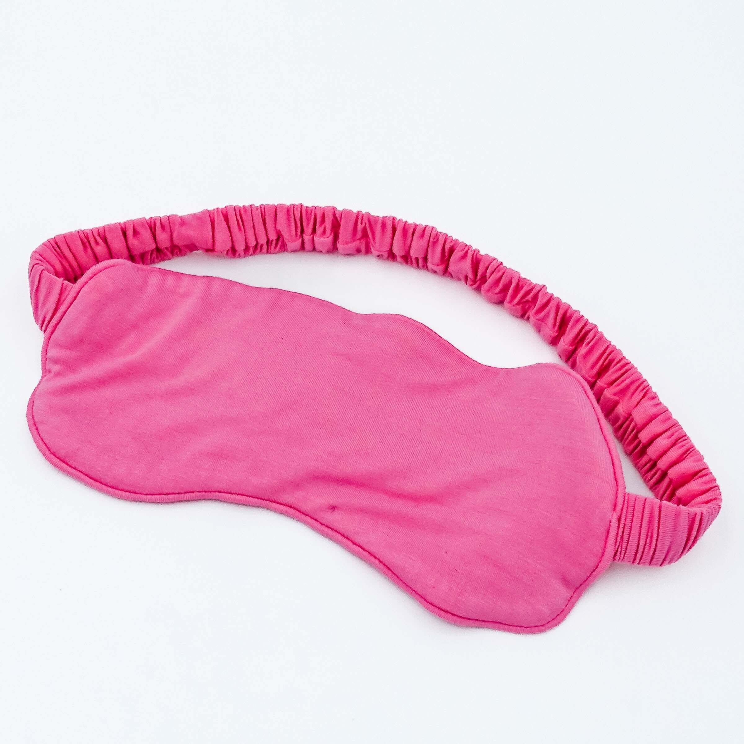 Bubblegum Pink Bamboo Sleep Eye Mask by Georgia Rylan, soft and comfortable design for restful sleep.
