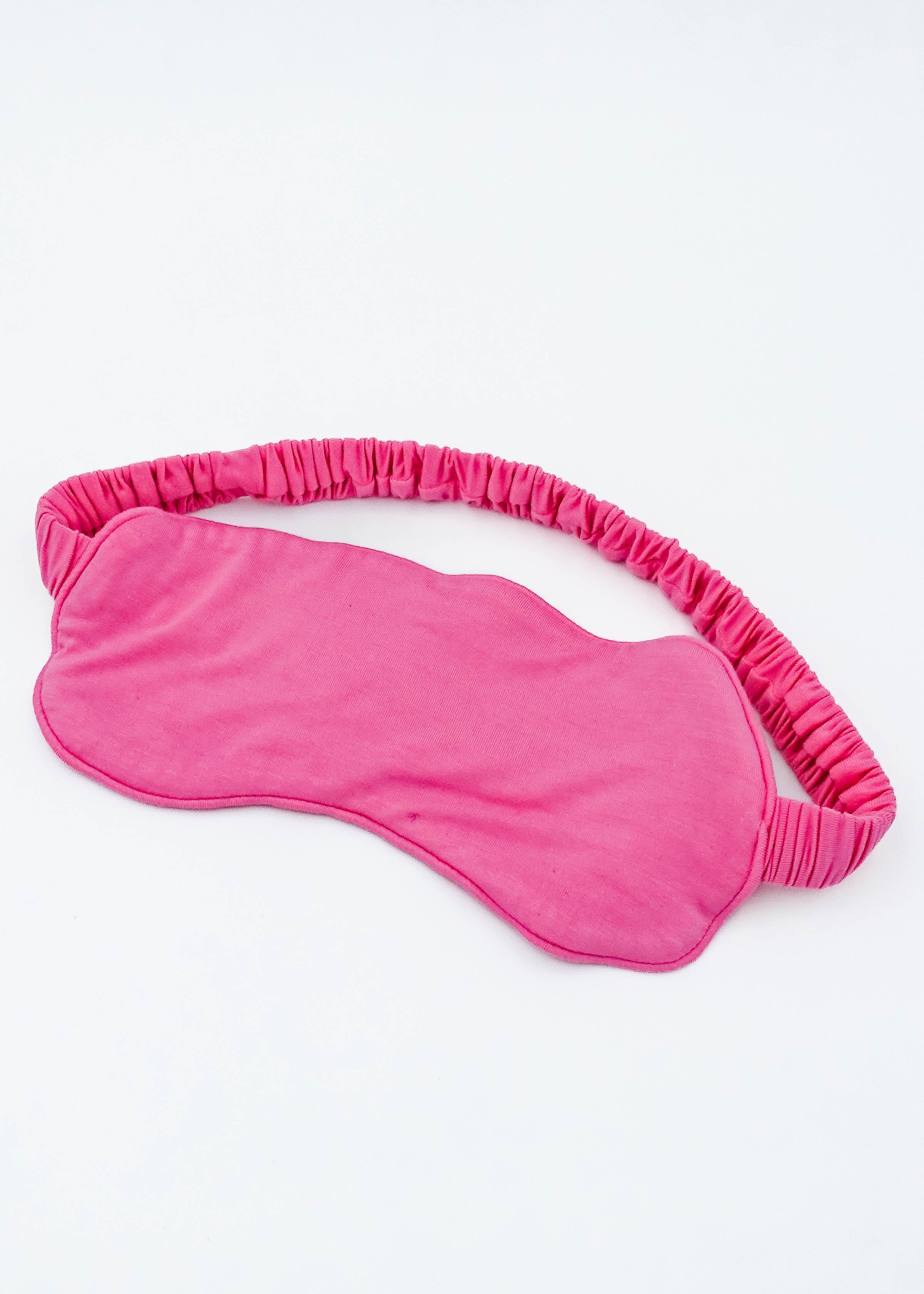 Bubblegum Pink Bamboo Sleep Eye Mask by Georgia Rylan, soft and comfortable design for restful sleep.