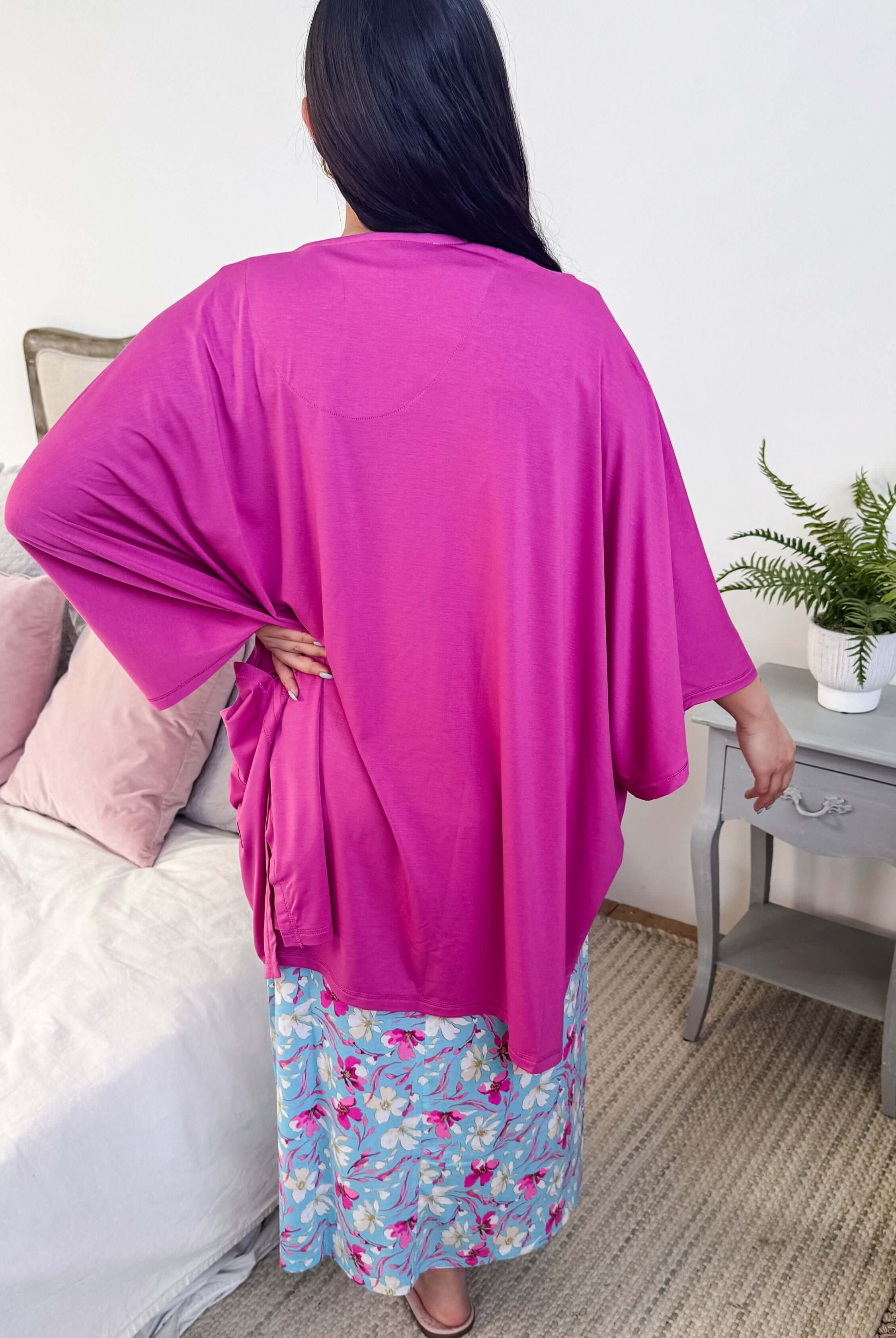 Cardigan Pockets Breathable Cool Girl Pink