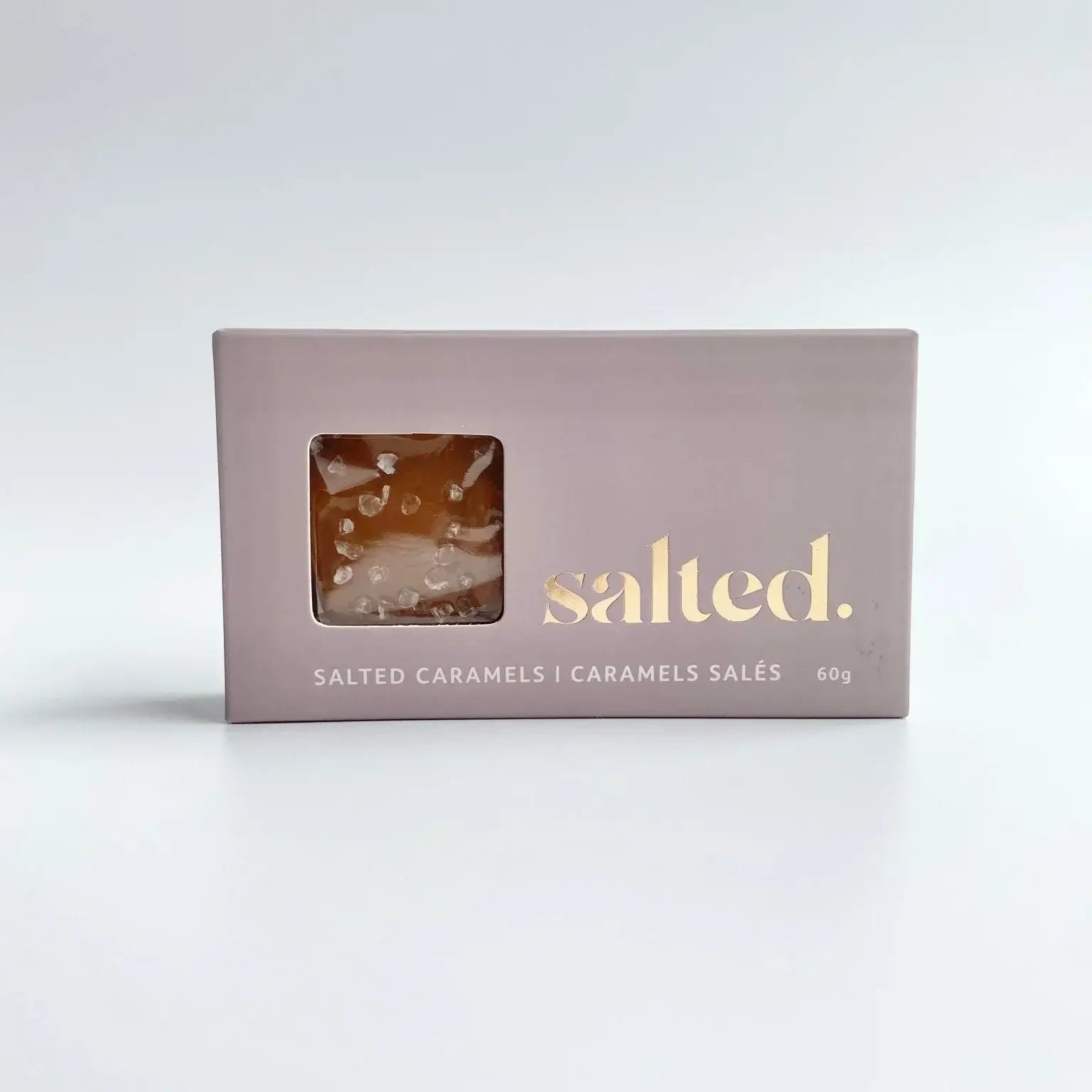 salted caramel 2 piece box pack - handcrafted Canadian candy