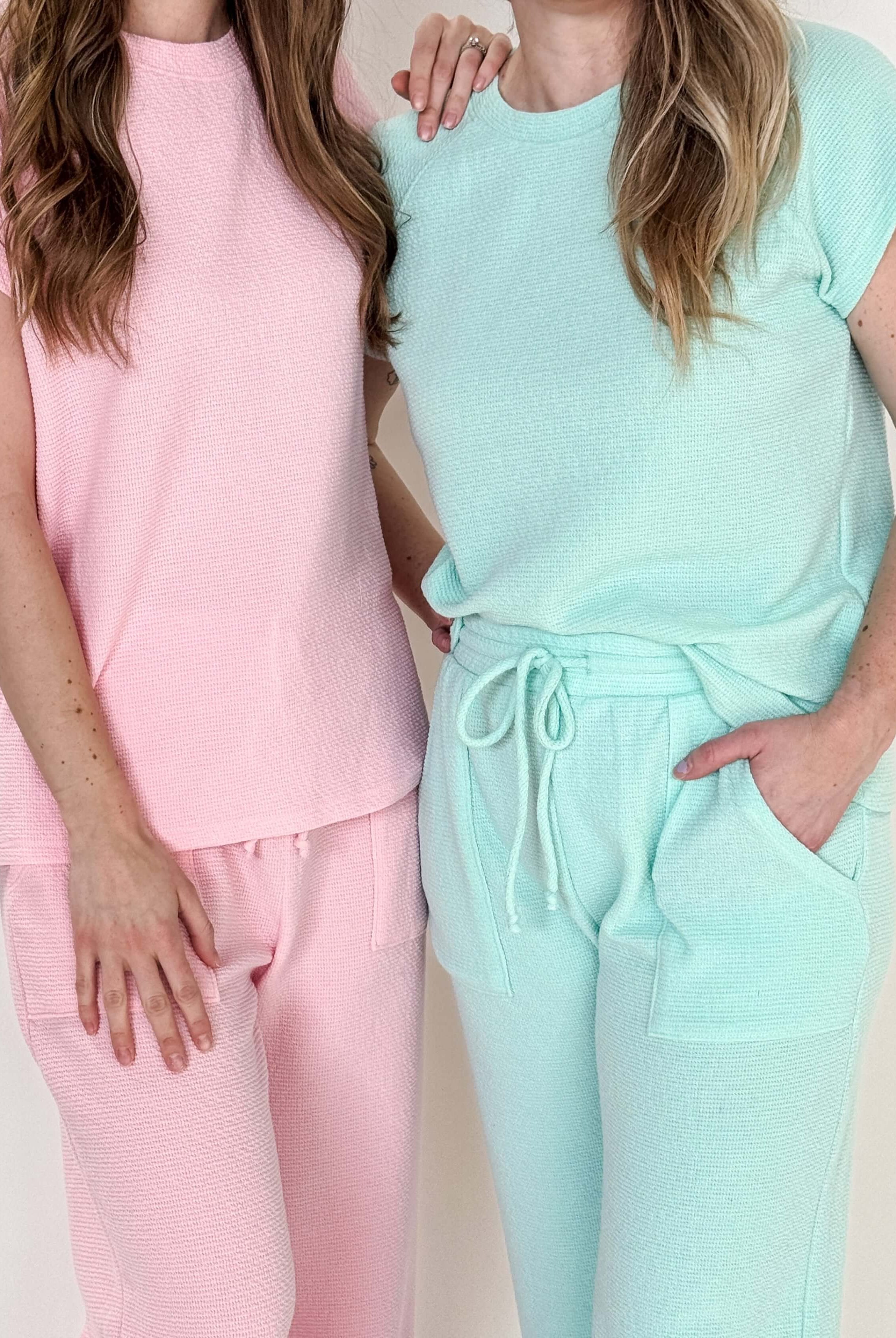 Summer Vibes PJ Tee/Wide Leg Pant Set