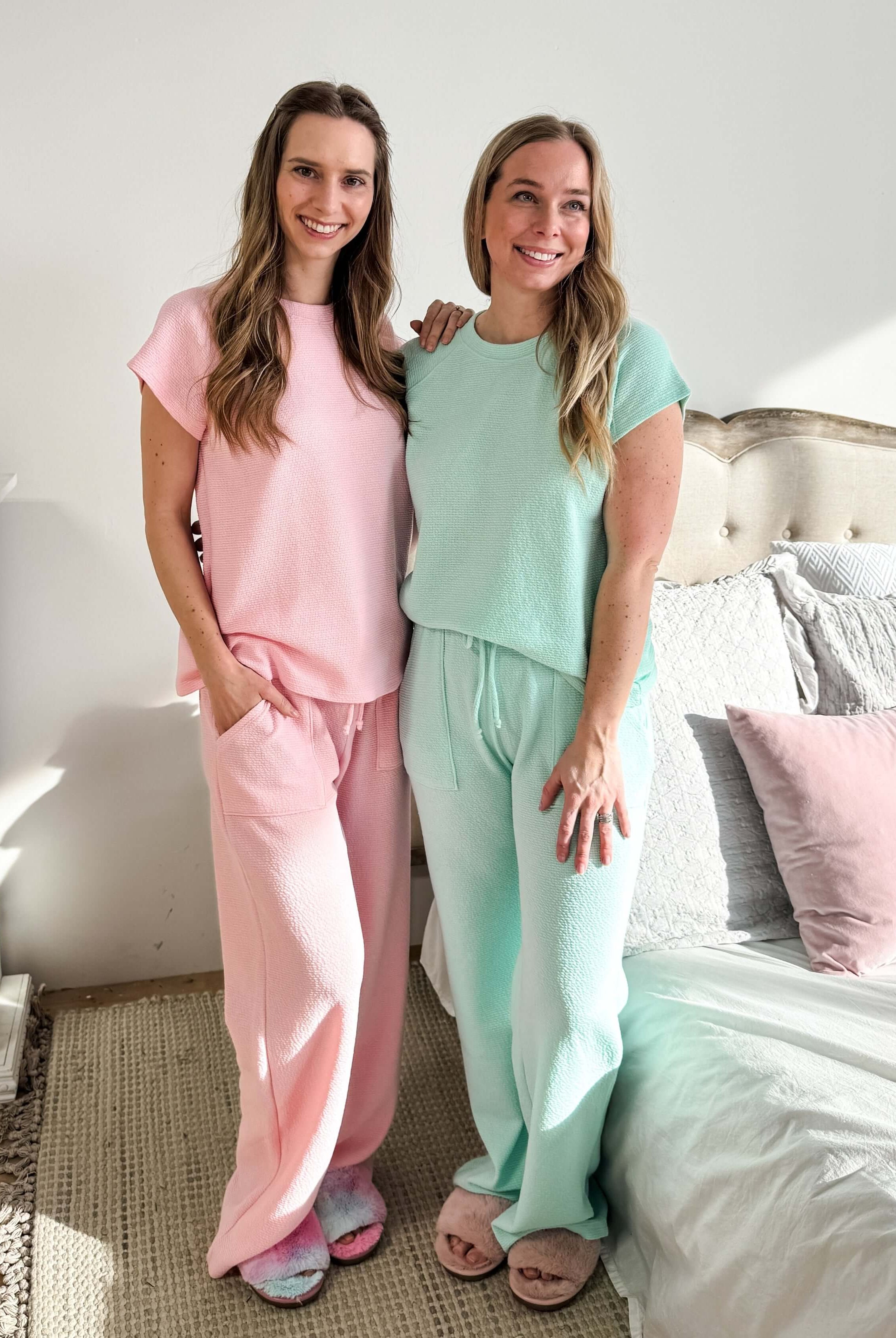 Summer Vibes PJ Tee/Wide Leg Pant Set