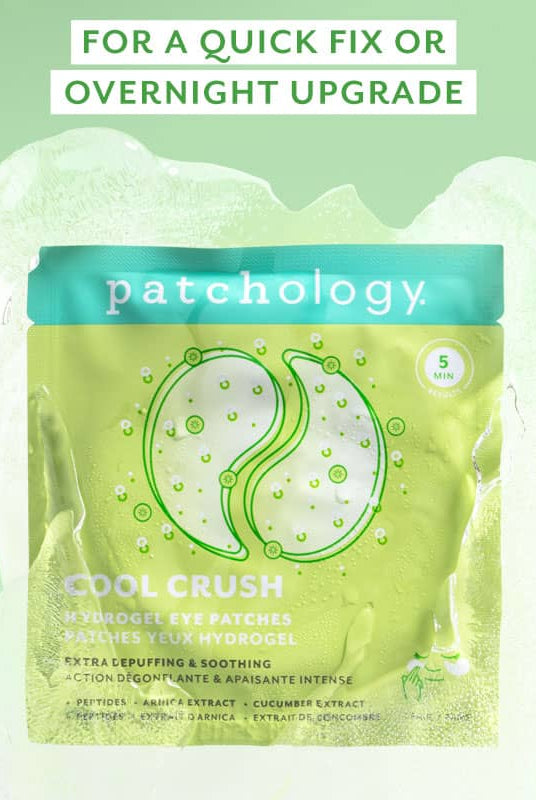 Patchology Cool Crush Hydrogel Eye Patch single pair depuffing treatment