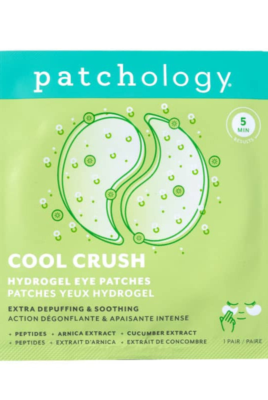 Patchology Cool Crush Hydrogel Eye Patch single pair depuffing treatment