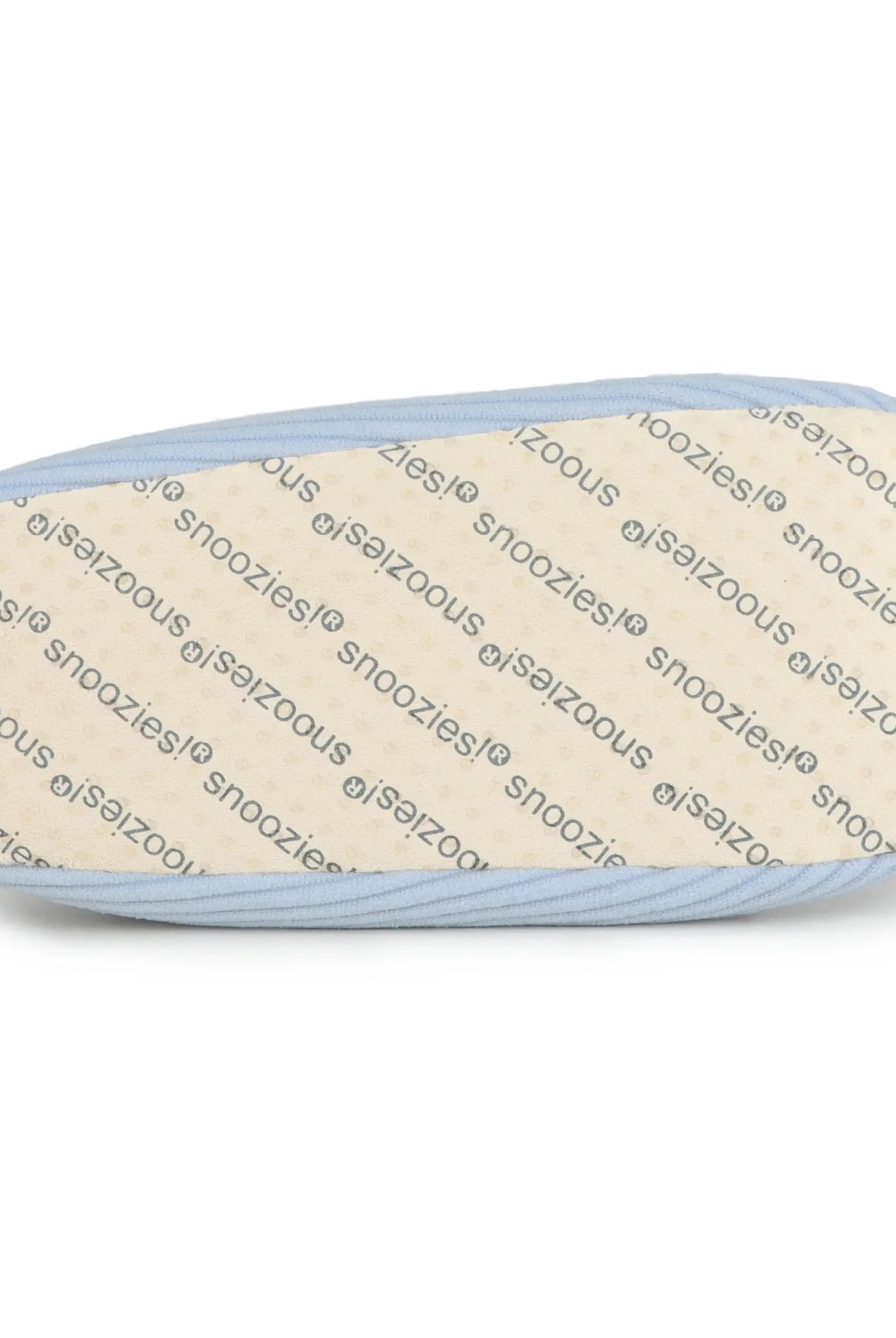 Snoozies Plush COZY Slipper Socks Cozy Corduroy Baby Blue