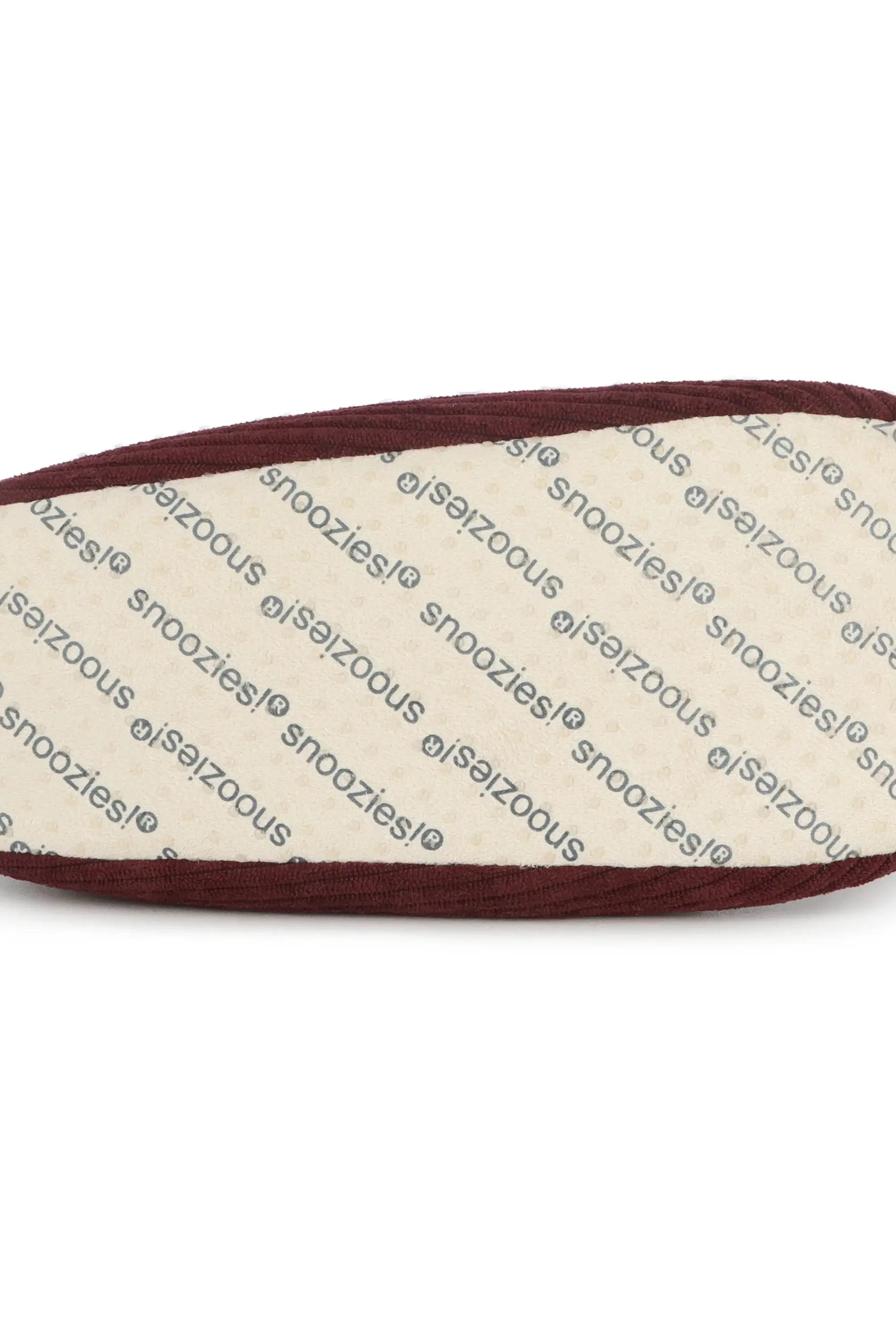 Snoozies Plush COZY Slipper Socks Cozy Corduroy Cabernet