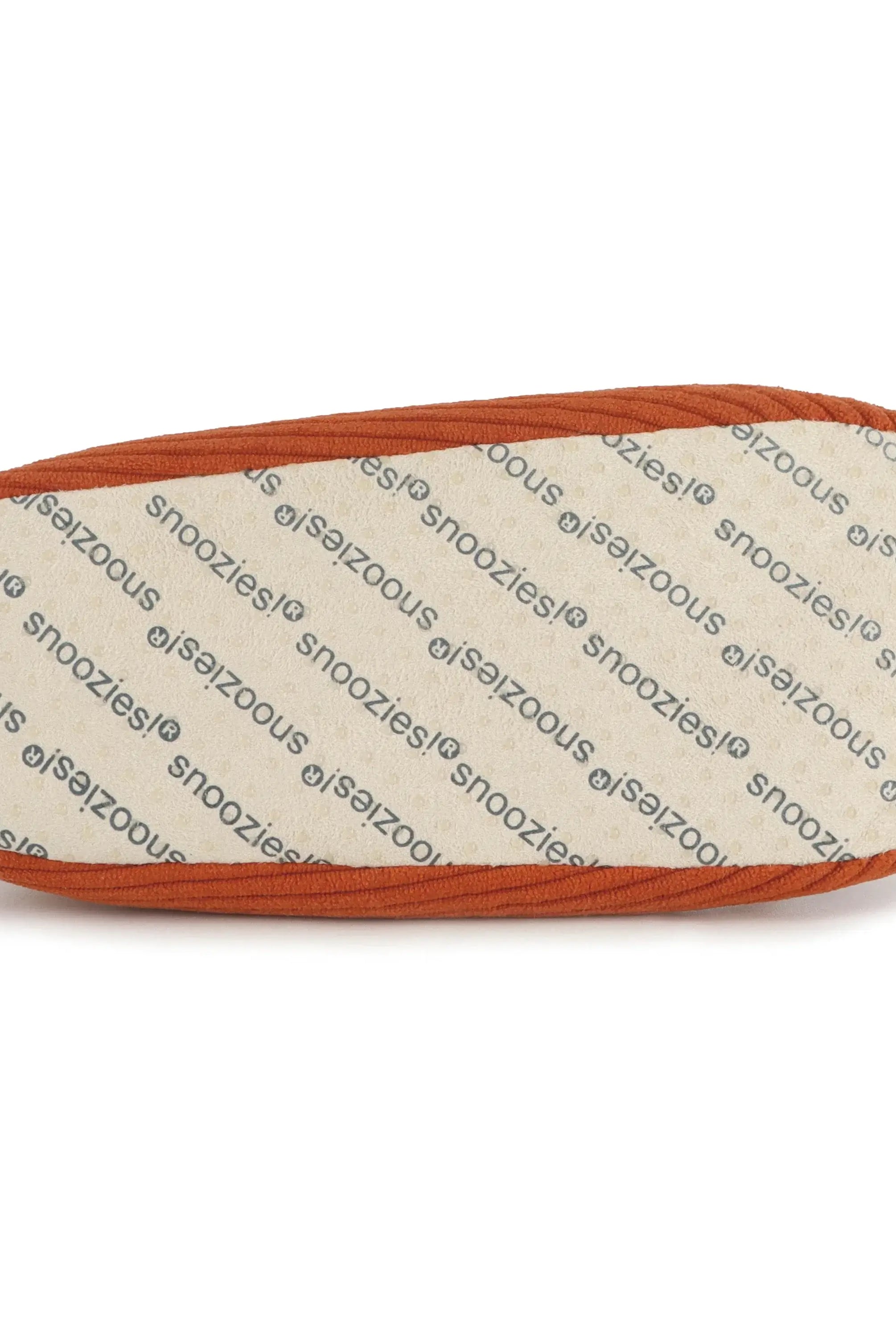 Snoozies Plush COZY Slipper Socks Cozy Corduroy rust