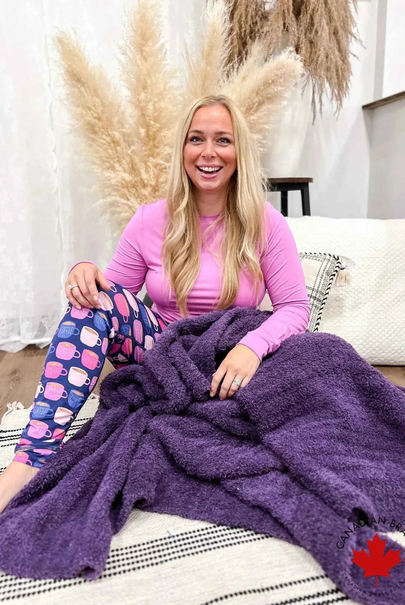 Cozy Cabin Blanket – Blackberry Wine | Rich Purple Throw