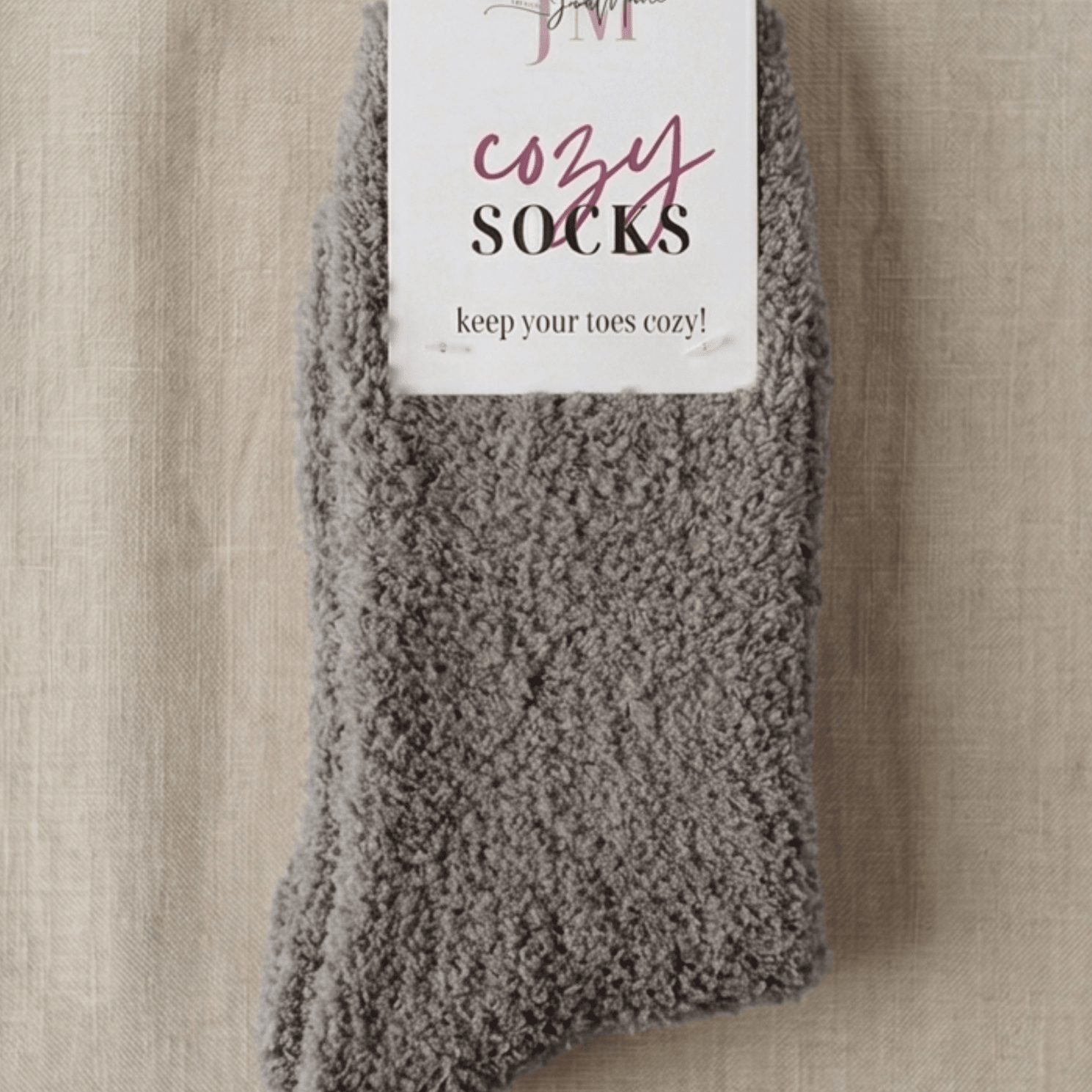 Cozy Cabin Lounge Socks – Marshmallow - Soft Fluffy Slouch Socks - Lounge By Jan Marie - Cloud Nine Pajamas