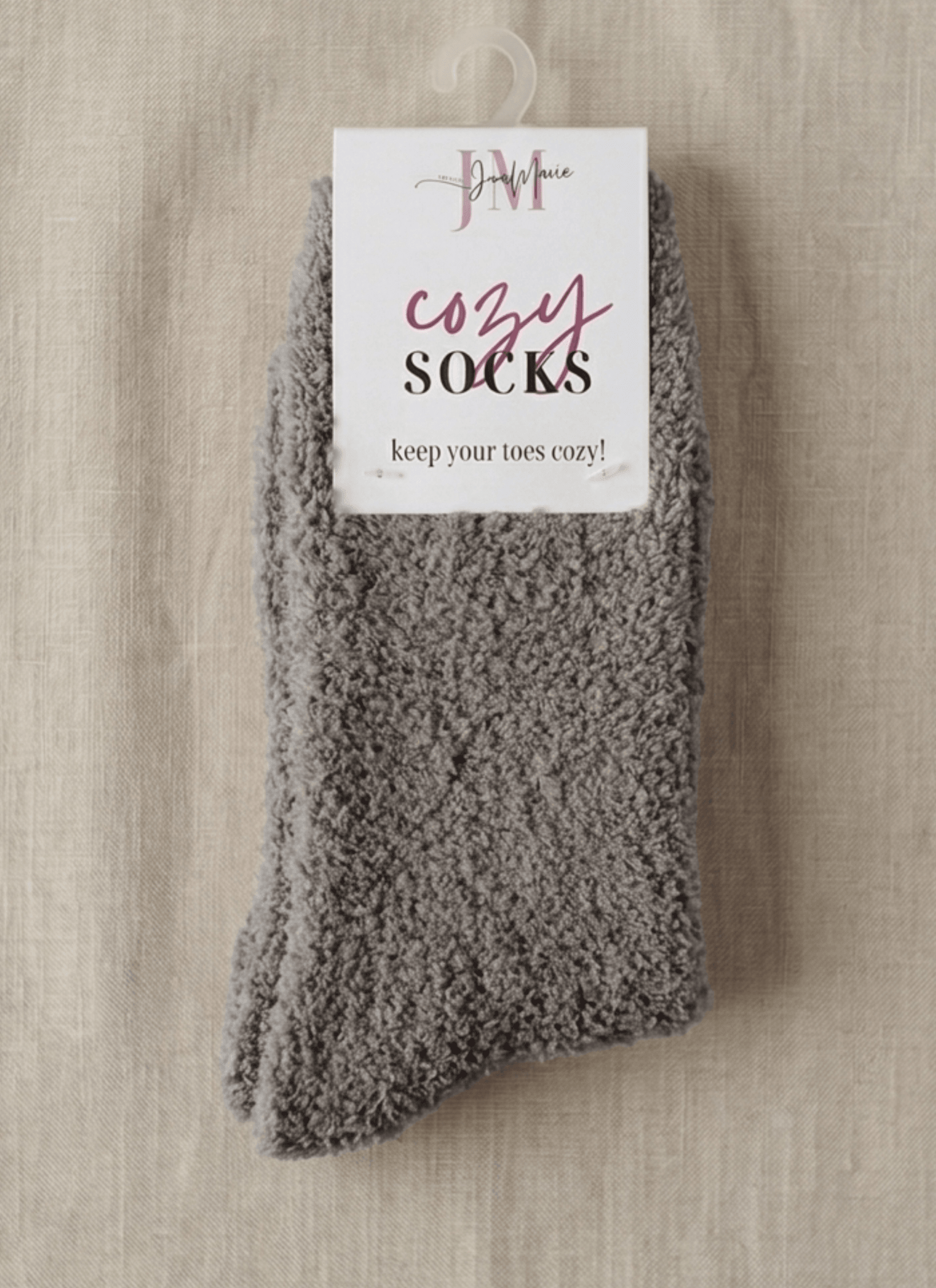 Cozy Cabin Lounge Socks – Marshmallow - Soft Fluffy Slouch Socks - Lounge By Jan Marie - Cloud Nine Pajamas