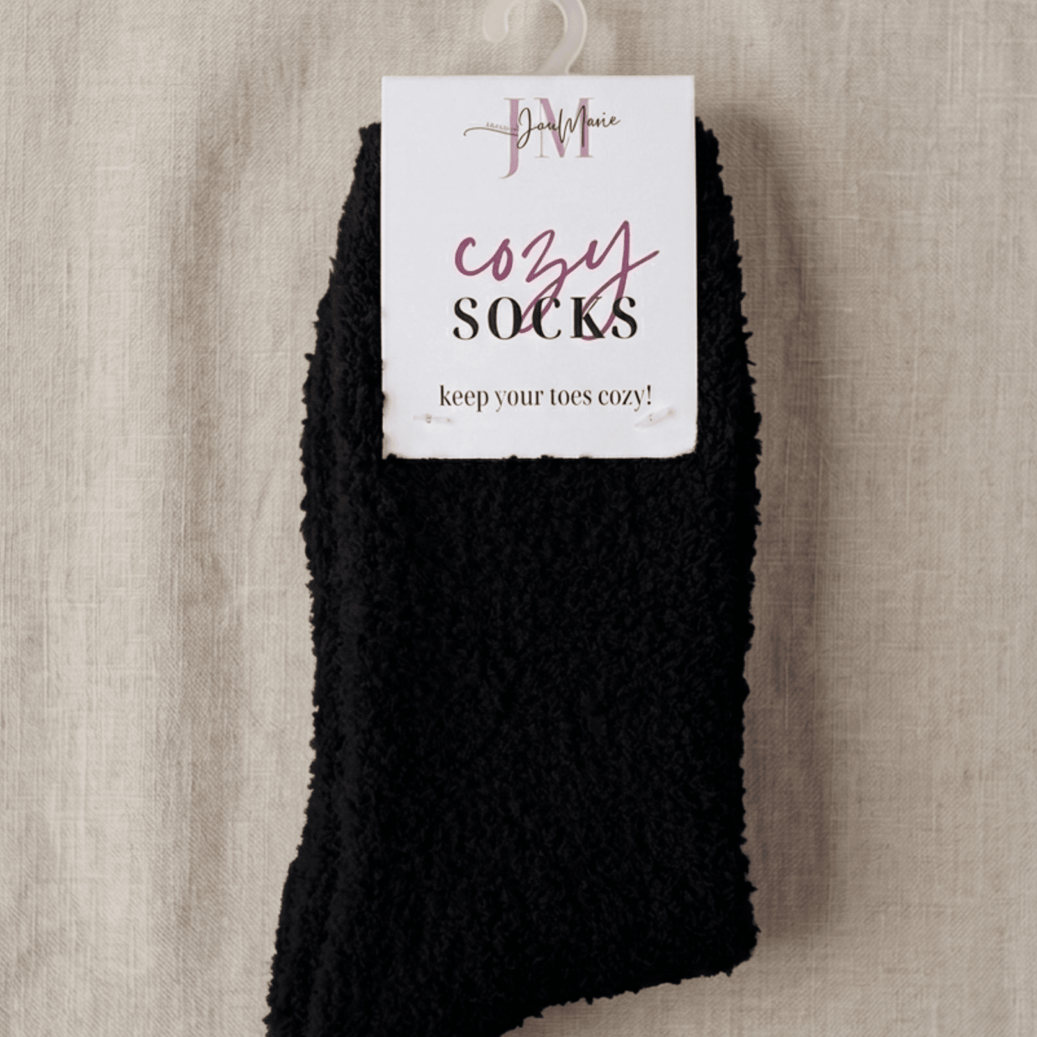 Cozy Cabin Lounge Socks – Marshmallow - Soft Fluffy Slouch Socks - Lounge By Jan Marie - Cloud Nine Pajamas
